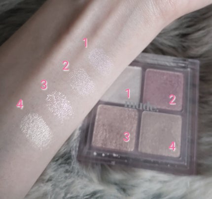 フルブルームグロウパレット/mude/アイシャドウパレットを使ったクチコミ(2枚目)