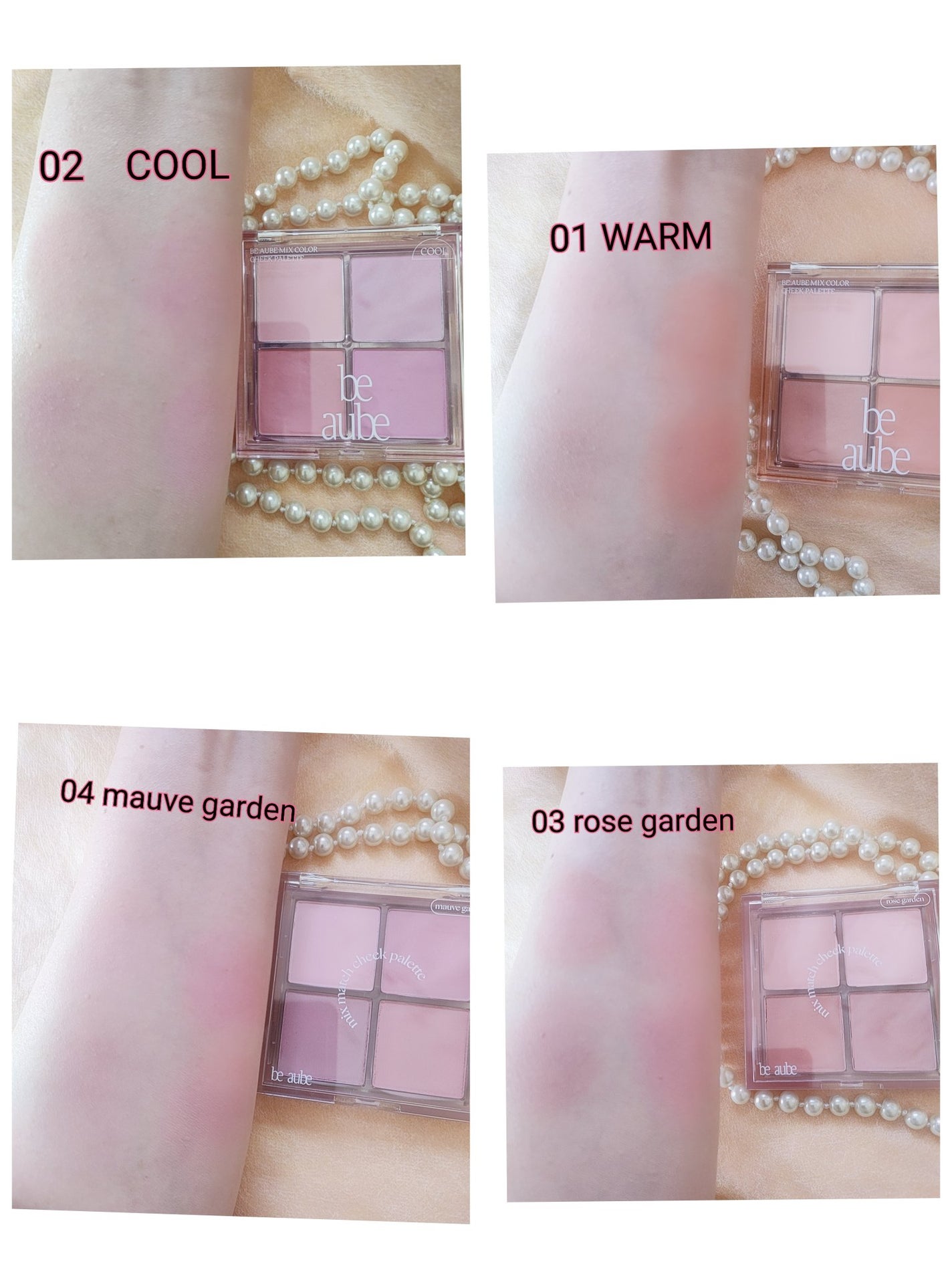 ミックスマッチチークパレット/be aube/パウダーチークを使ったクチコミ(3枚目)