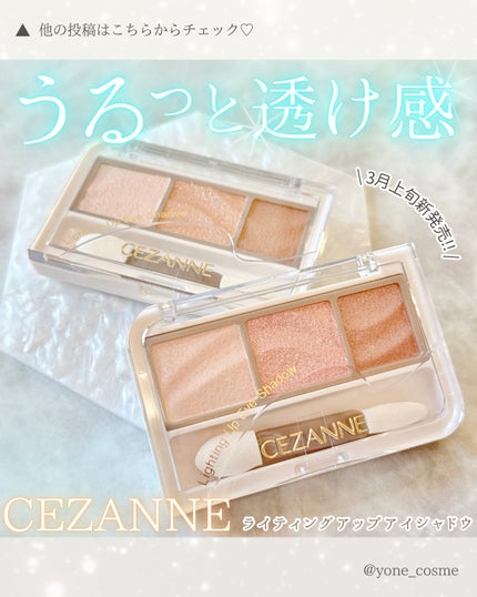 ライティングアップアイシャドウ/CEZANNE/アイシャドウを使ったクチコミ(1枚目)