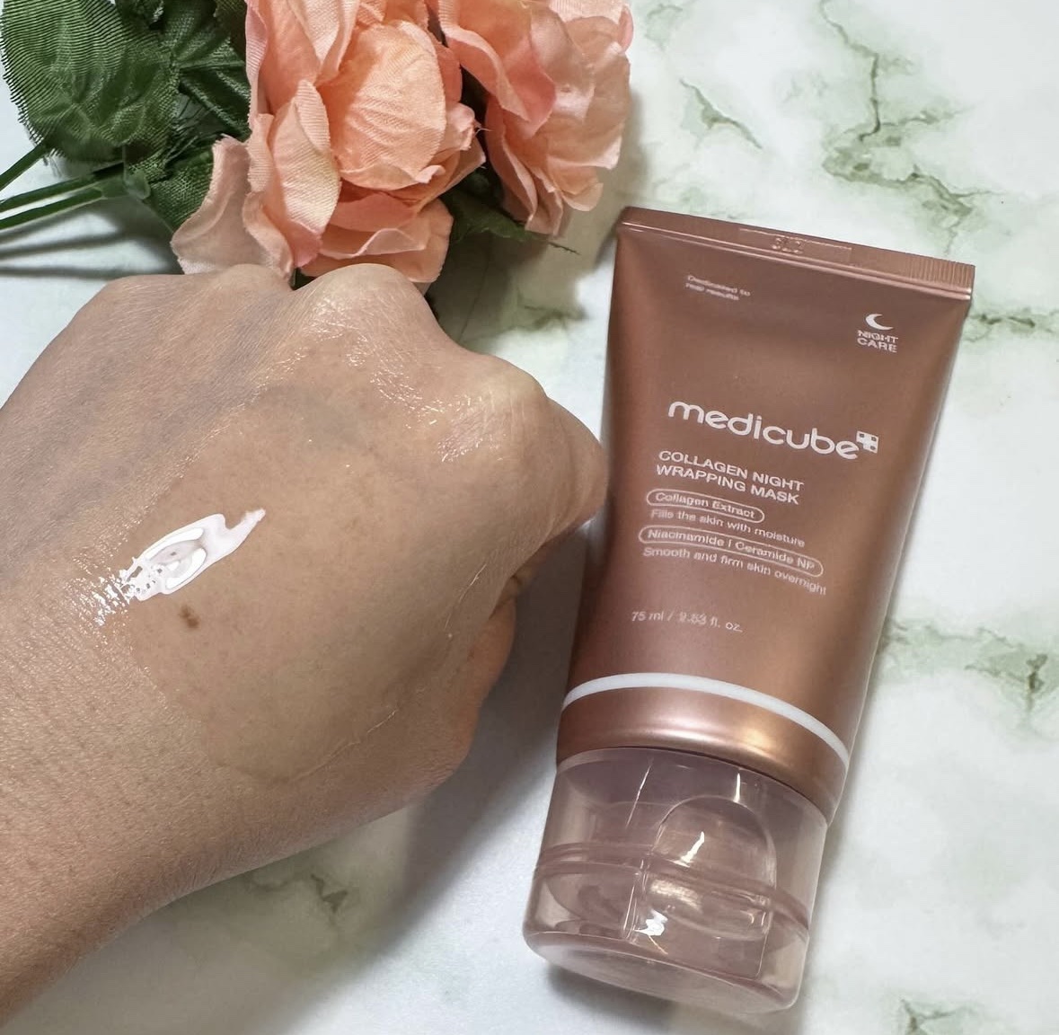 コラーゲンナイトラッピングマスク/MEDICUBE/洗い流すパック・マスクを使ったクチコミ（3枚目）