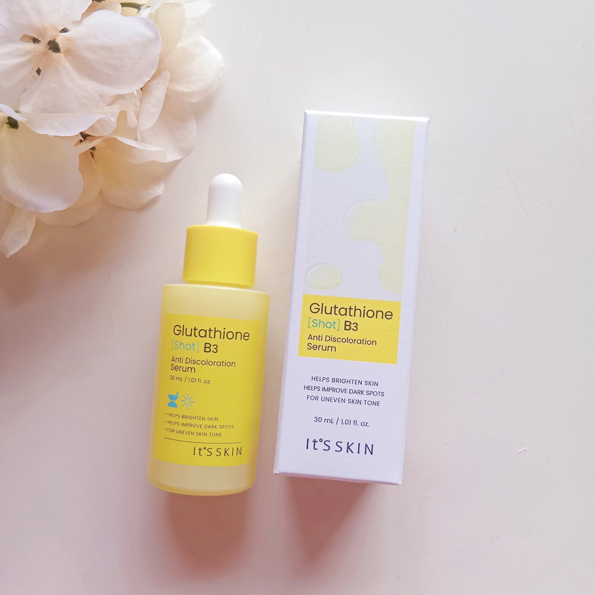 グルタチオンショットB3シミ跡セラム/It's skin/美容液を使ったクチコミ（1枚目）