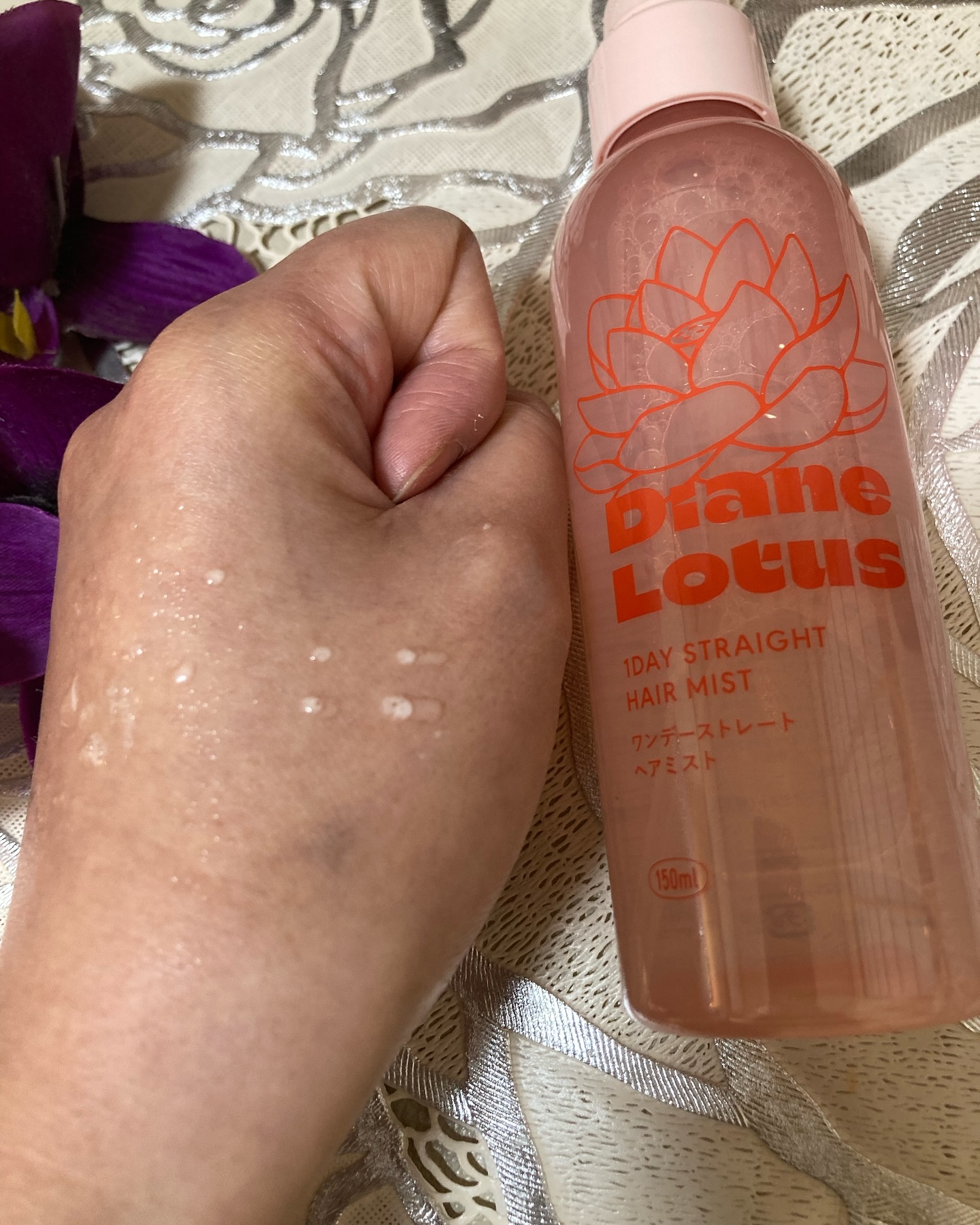 ロータス ワンデーストレート ヘアミスト ティー＆シトラスの香り/ダイアン/ヘアミストを使ったクチコミ（3枚目）
