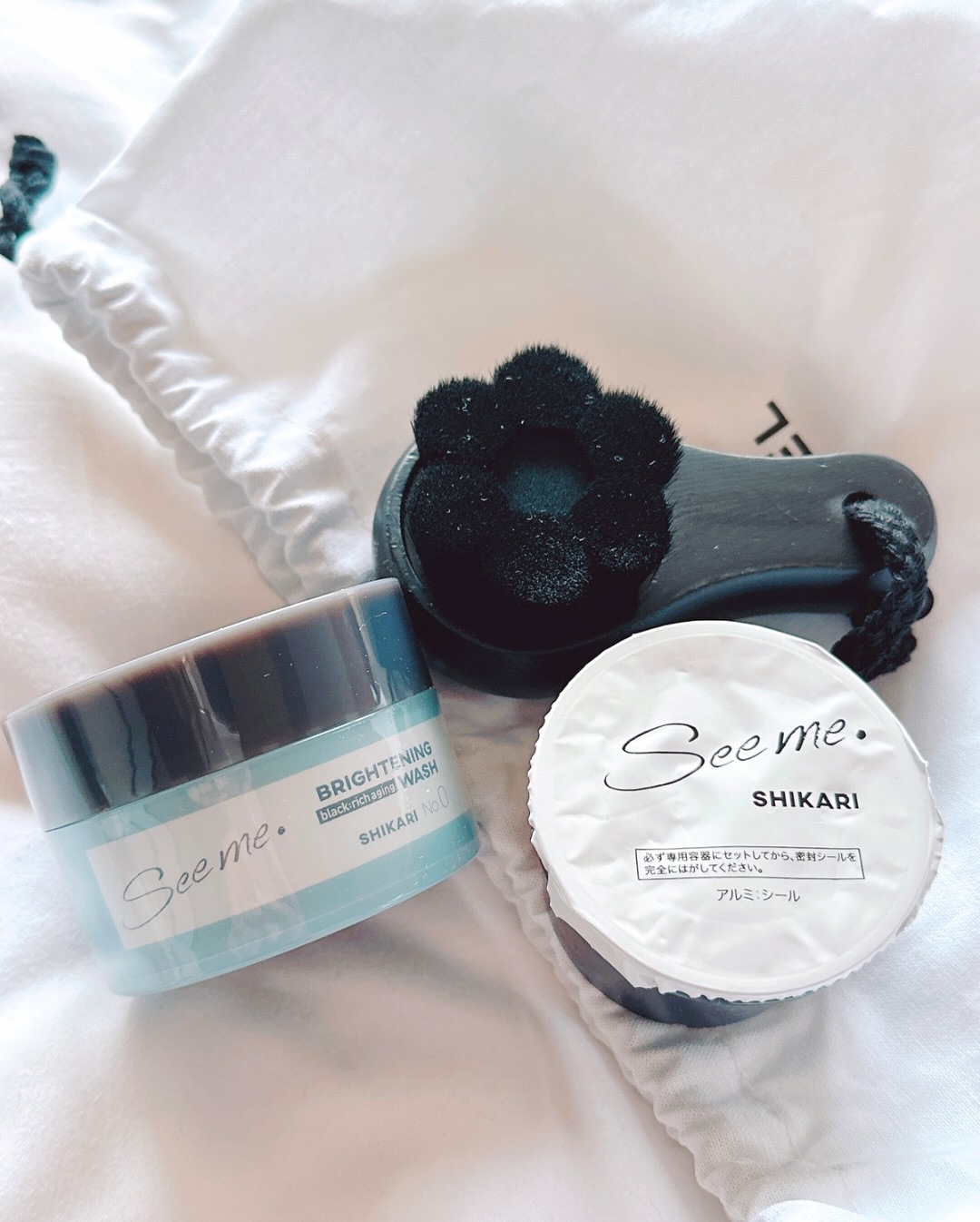 BRIGHTENING WASH black/SHIKARI/洗い流すパック・マスクを使ったクチコミ（1枚目）