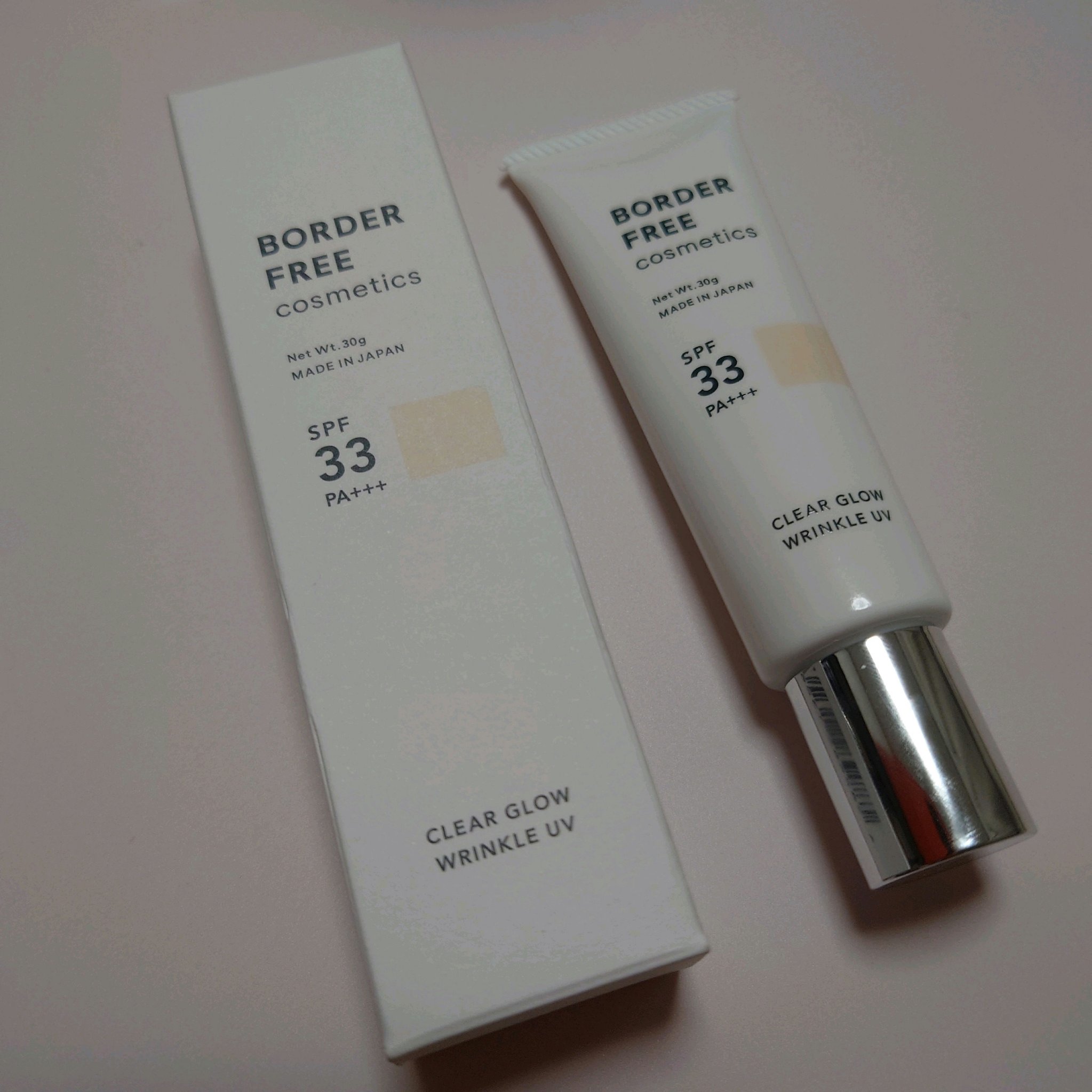 クリアグロウリンクルUV/BORDER FREE cosmetics/日焼け止め・UVケアを使ったクチコミ（1枚目）