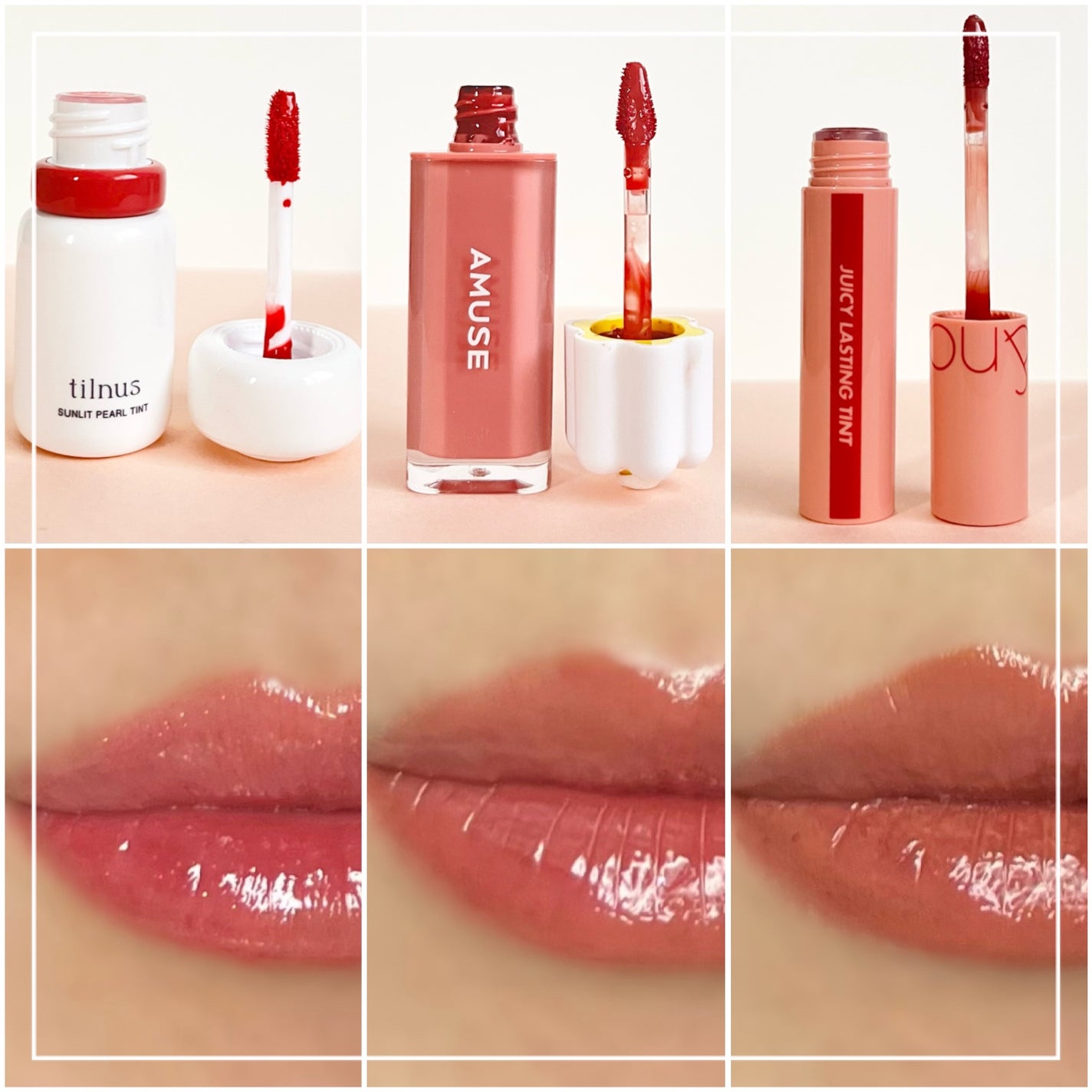 ジューシーラスティングティント/rom&nd/リップティントを使ったクチコミ(3枚目)