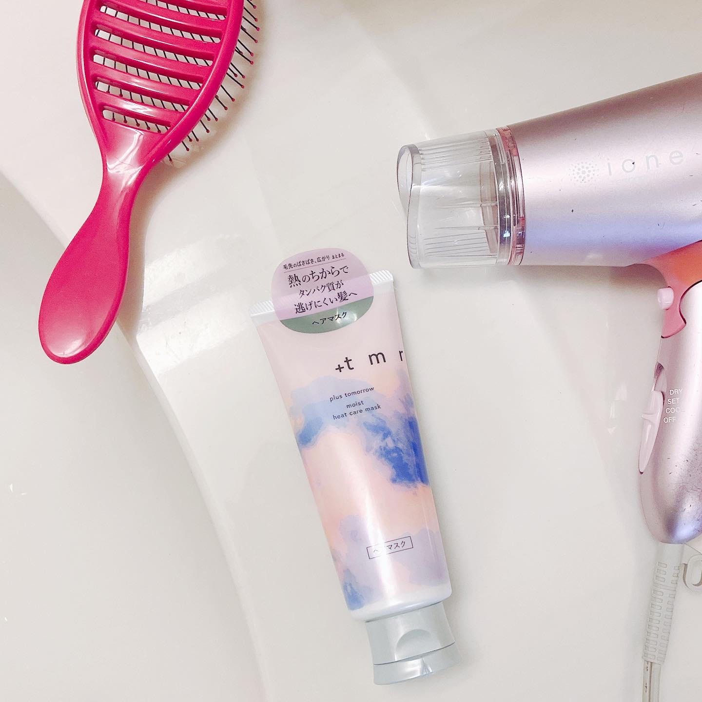 プラストゥモロー　モイスト　ヒートケアマスク/＋ｔｍｒ/ヘアマスク・ヘアパックを使ったクチコミ（3枚目）