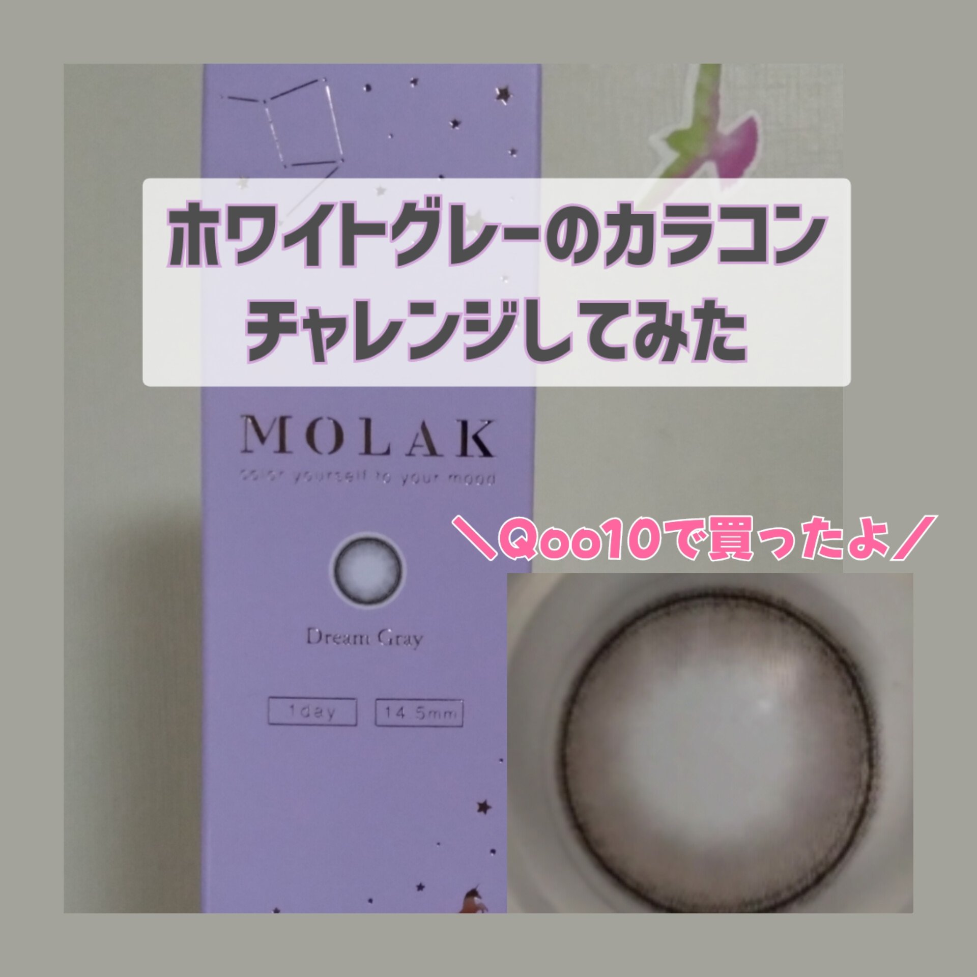 MOLAK 1day ドリームグレー/MOLAK/ワンデー（１DAY）カラコンを使ったクチコミ（1枚目）