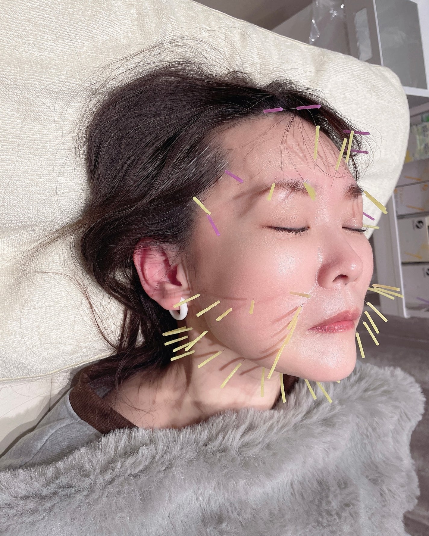 しのち☀️ on LIPS 「顔が凝って目も開かないよお〜アンパンマンばりに首から上がどーに..」(6枚目)