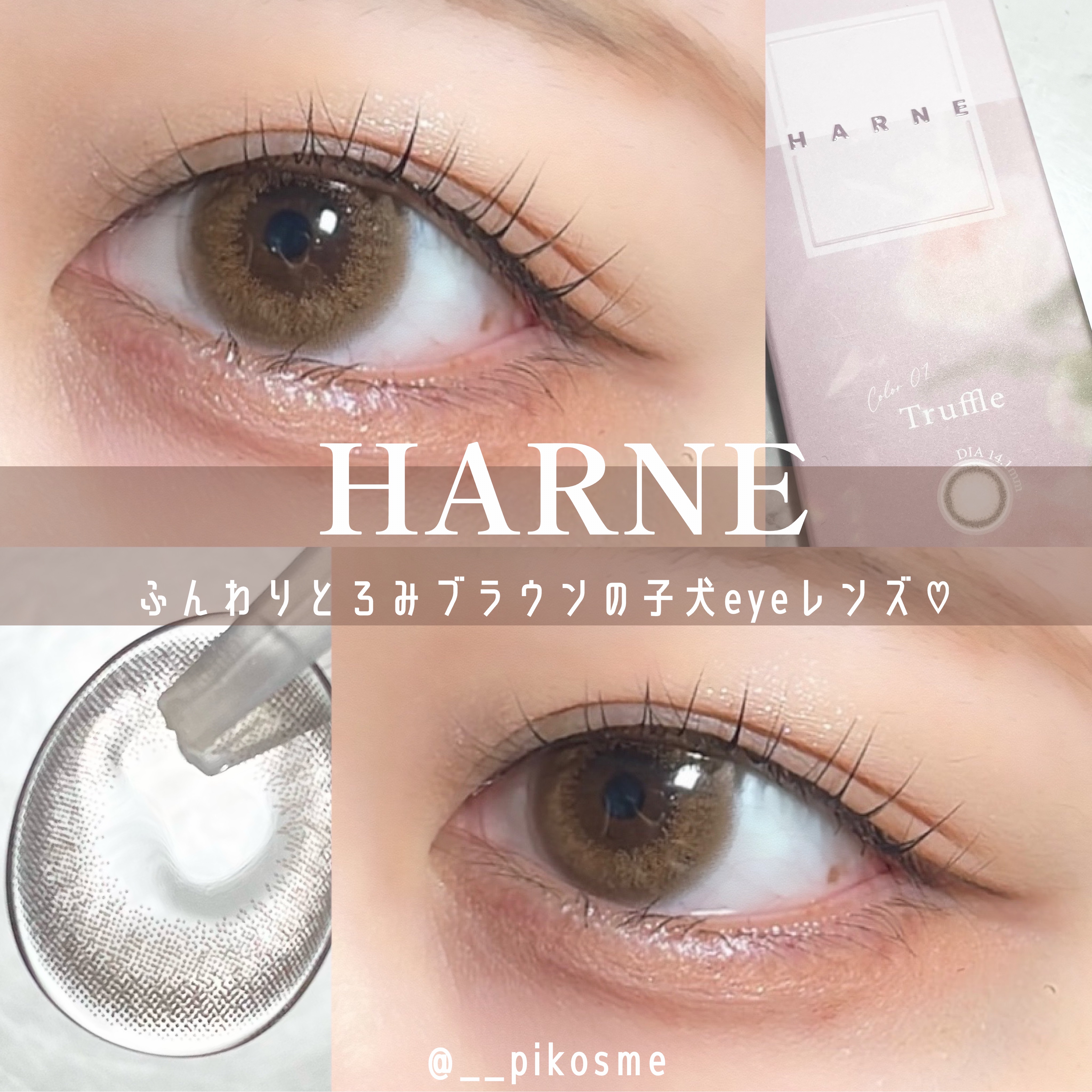 HARNE 1day/HARNE/ワンデー（１DAY）カラコンを使ったクチコミ（1枚目）