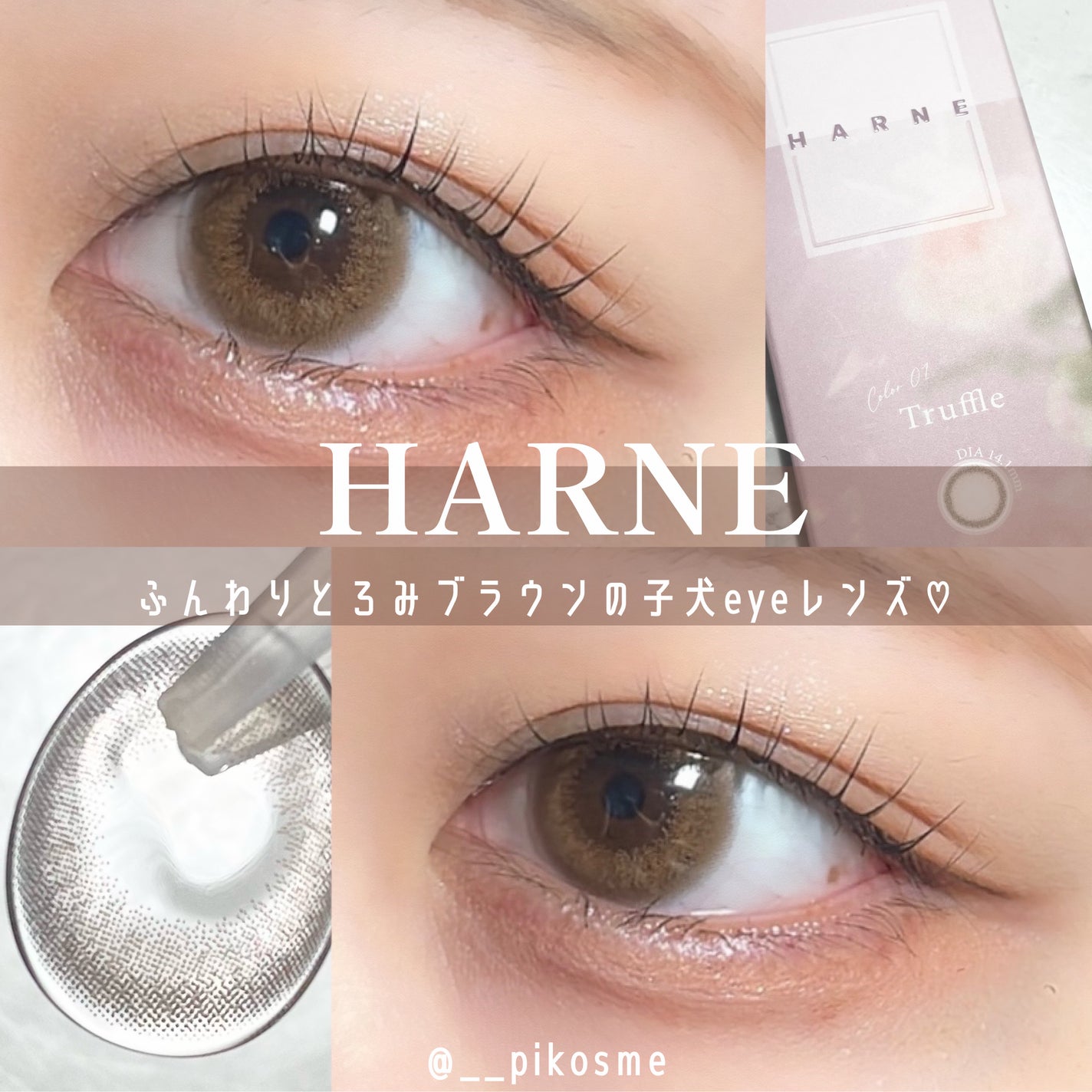 HARNE 1day/HARNE/ワンデー(1DAY)カラコンを使ったクチコミ(1枚目)
