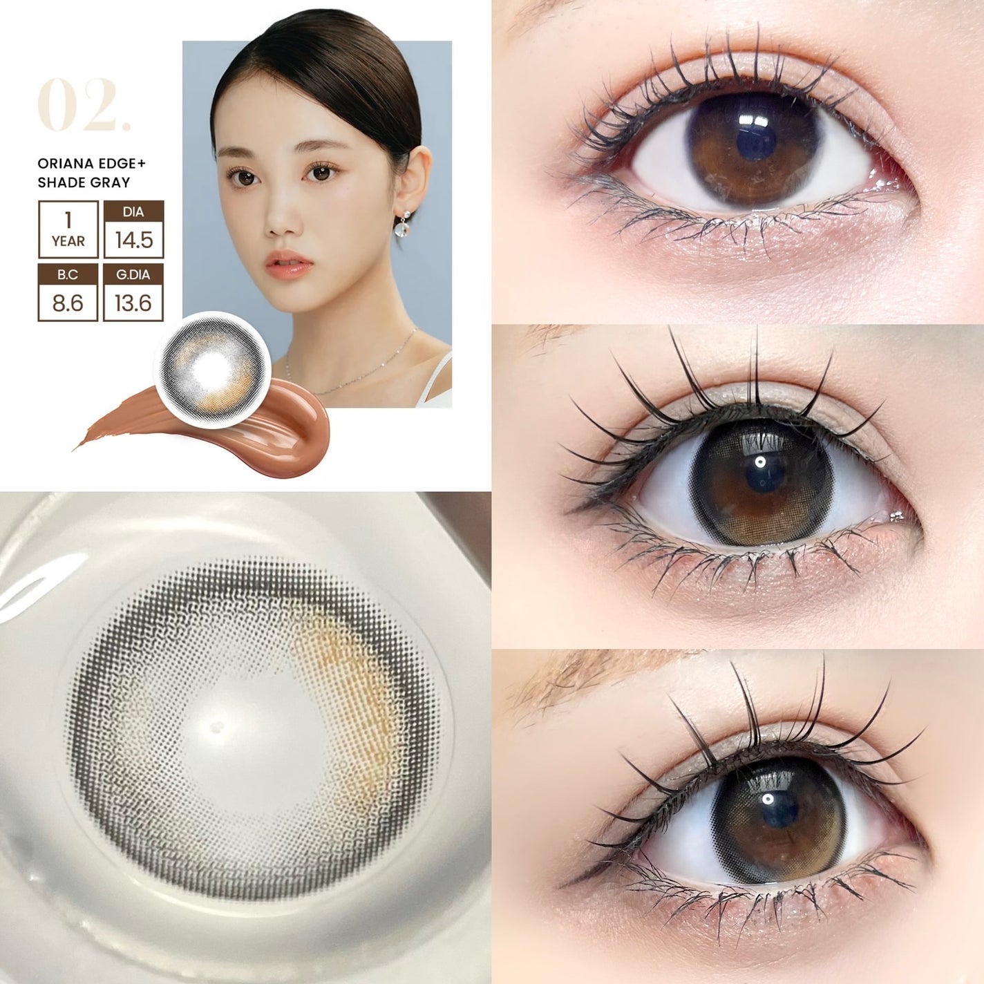 ORIANA EDGE+1DAY/蜜のレンズ/ワンデー(1DAY)カラコンを使ったクチコミ(5枚目)