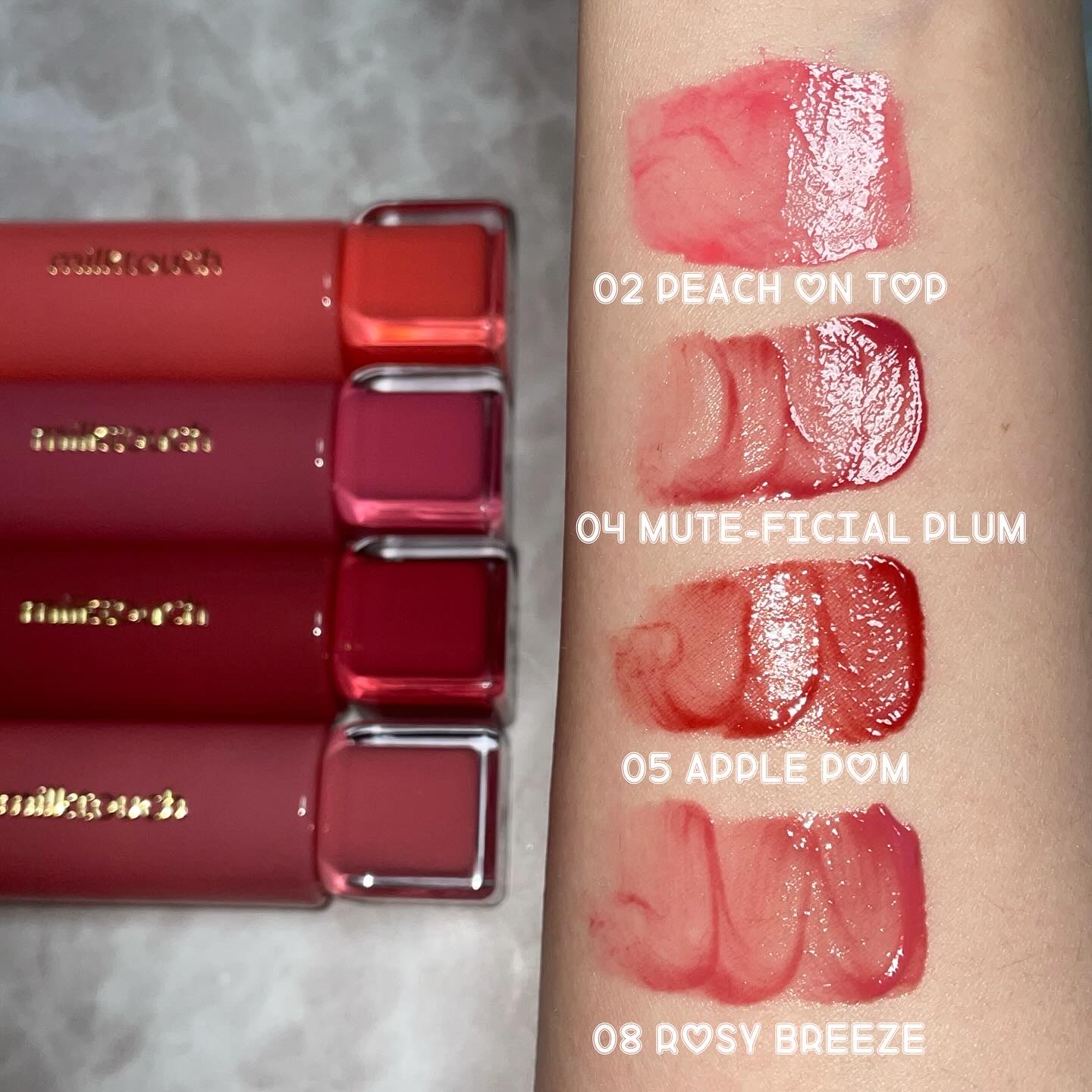 ジェリーフィットティンティッドグロウティント/Milk Touch/リップティントを使ったクチコミ（2枚目）