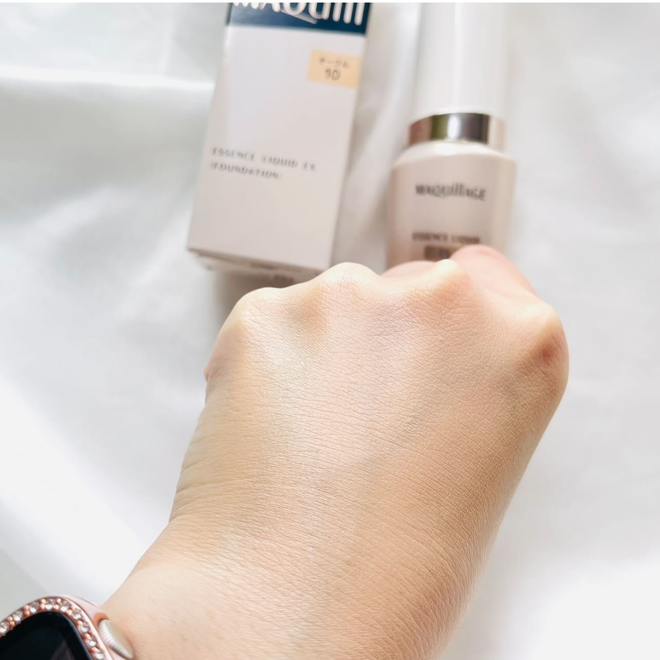 エッセンスリキッド EX/マキアージュ/リキッドファンデーションを使ったクチコミ（3枚目）