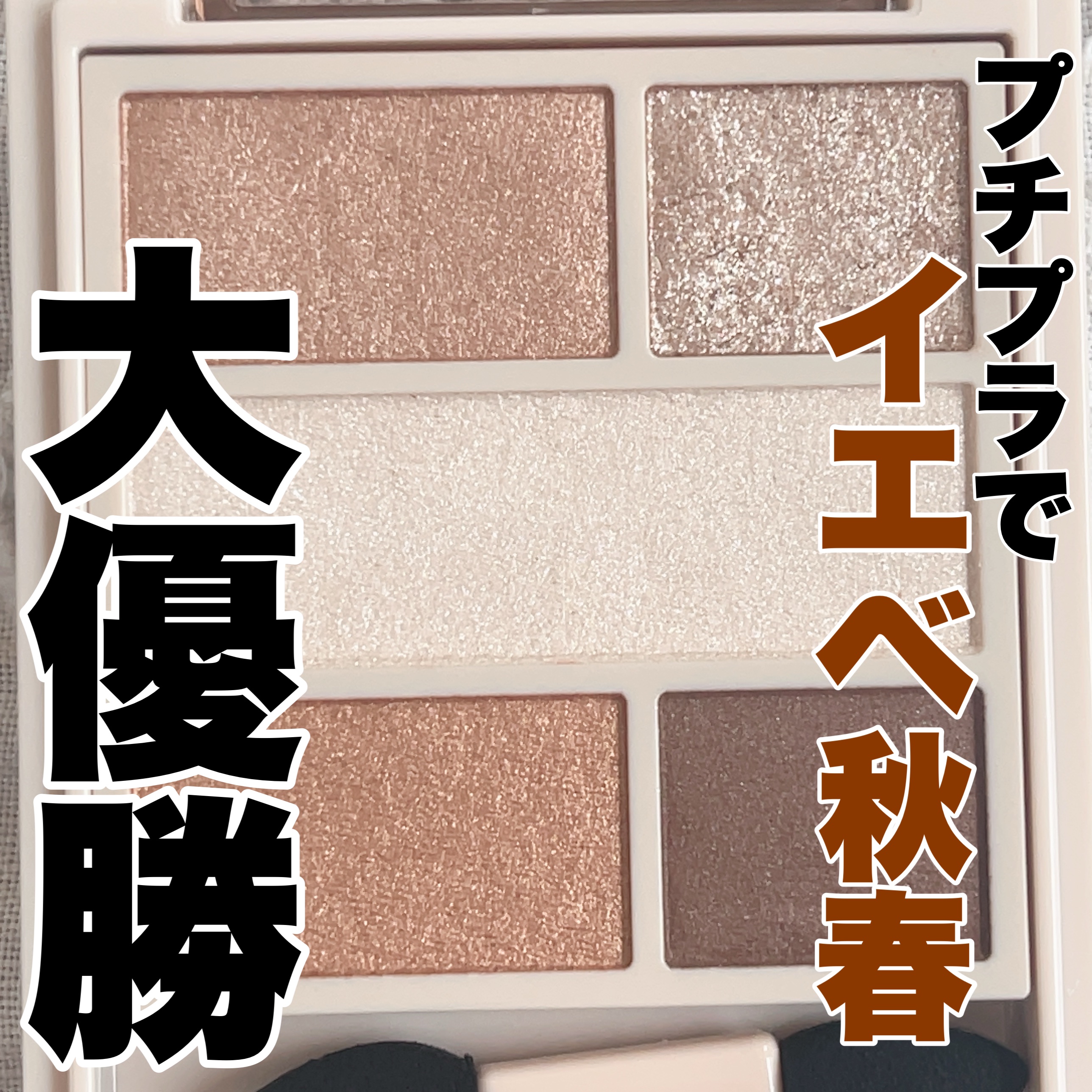 これはもうイエベ秋春のためのパレット！
と思って惚れ込んで買っちゃいました💓

Viséeダブル ムード アイズ
BR-2キャメルムード　¥1,540

プチプラで発色、粉質申し分なしで最高！
何よりこの色味が可愛い！！
私は左下のキャメ