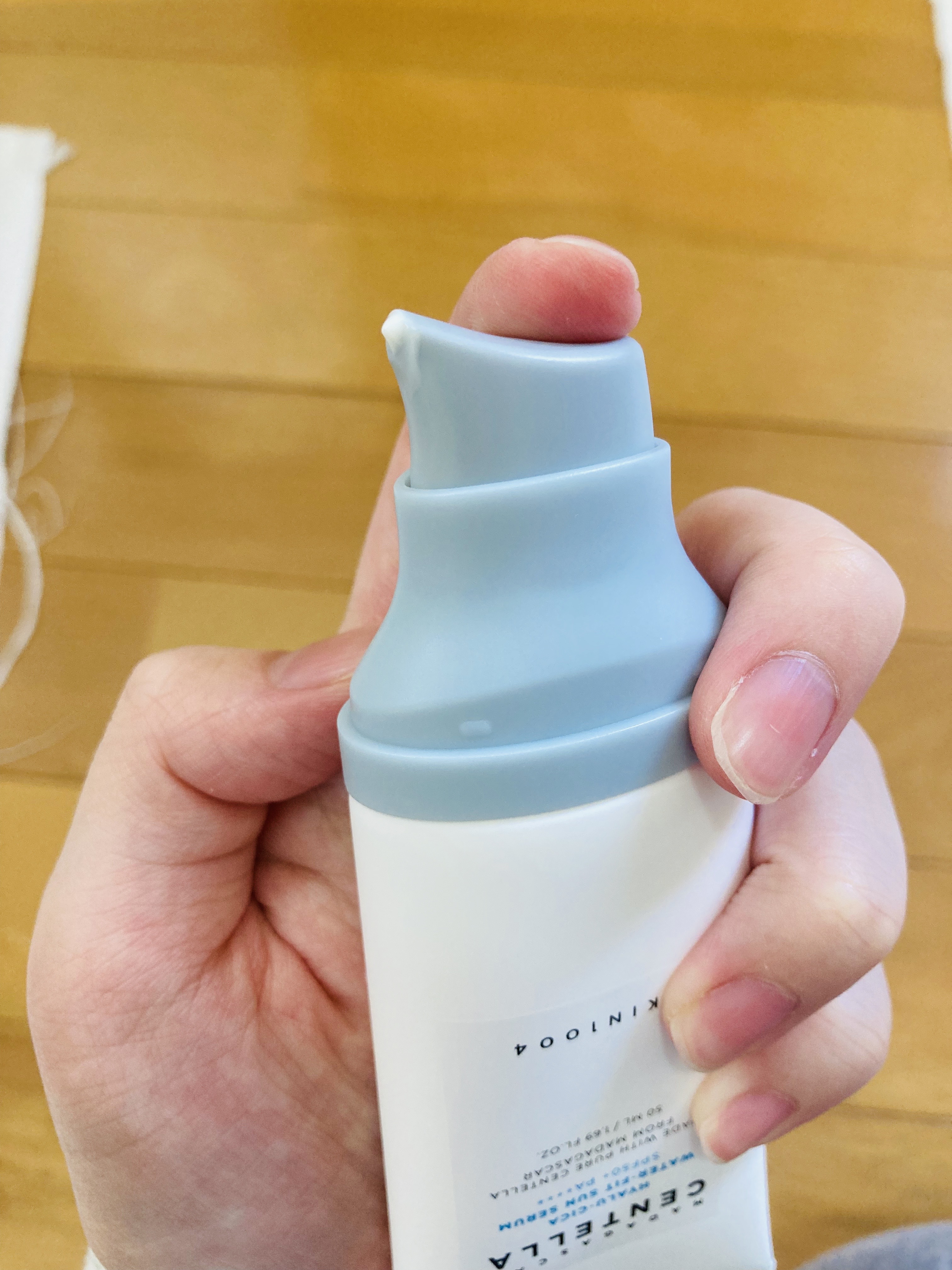 ヒアルーシカ ウォーターフィット サンセラム/SKIN1004/日焼け止めローションを使ったクチコミ（2枚目）