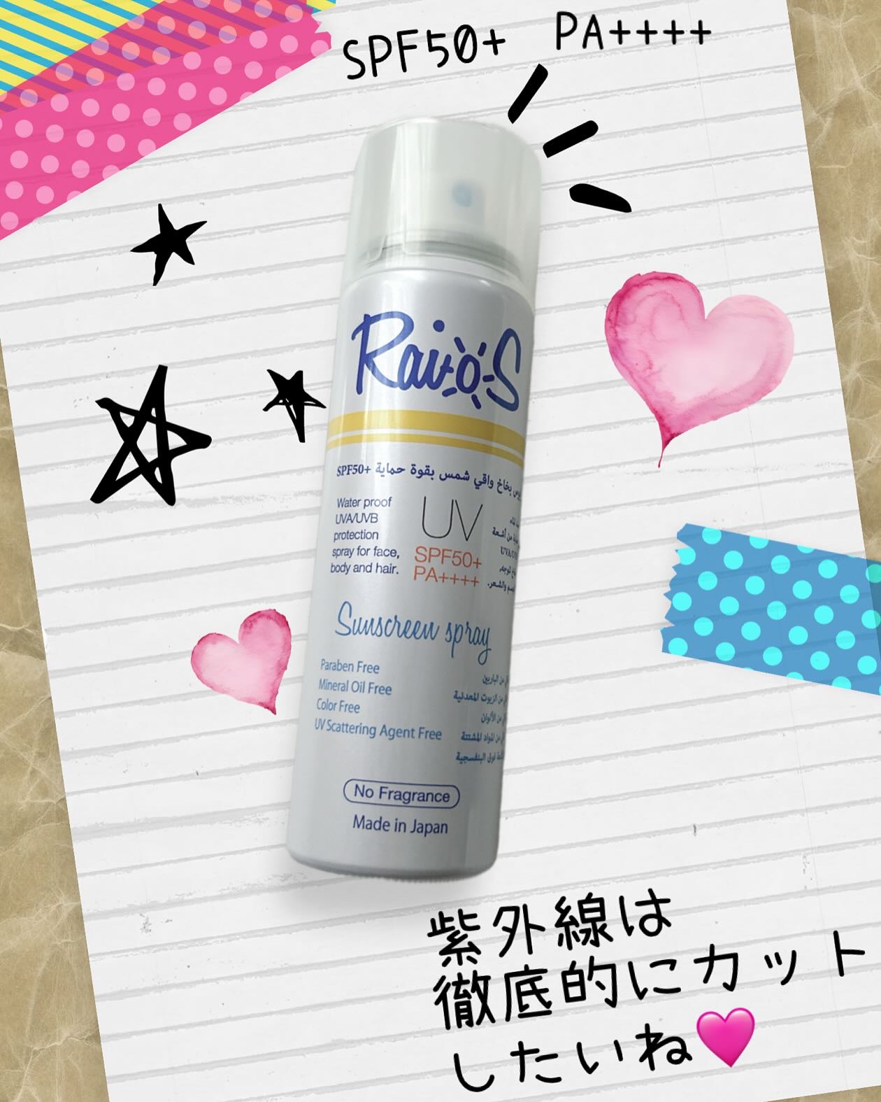 RaioS サンスクリーンスプレー/RaioS/日焼け止めミスト・スプレーを使ったクチコミ（1枚目）