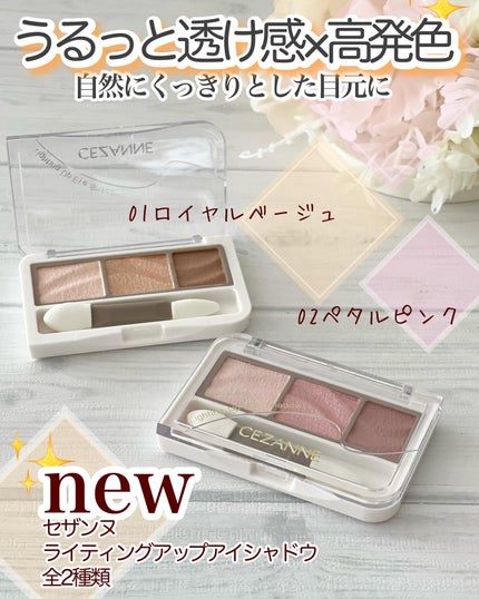 ライティングアップアイシャドウ/CEZANNE/アイシャドウを使ったクチコミ(1枚目)
