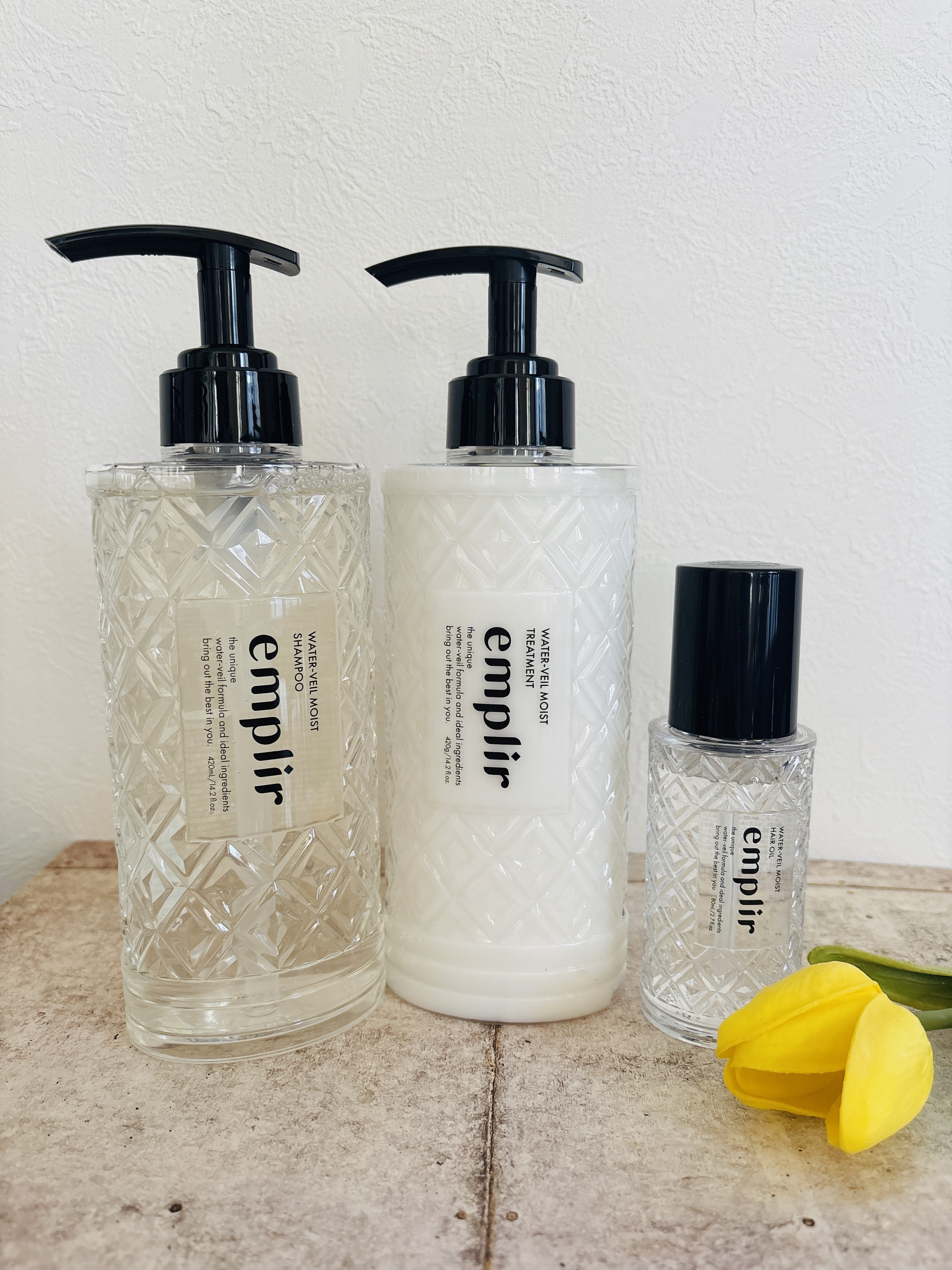 ウォーターベール　モイストシャンプー／トリートメント/emplir/市販シャンプーを使ったクチコミ（1枚目）