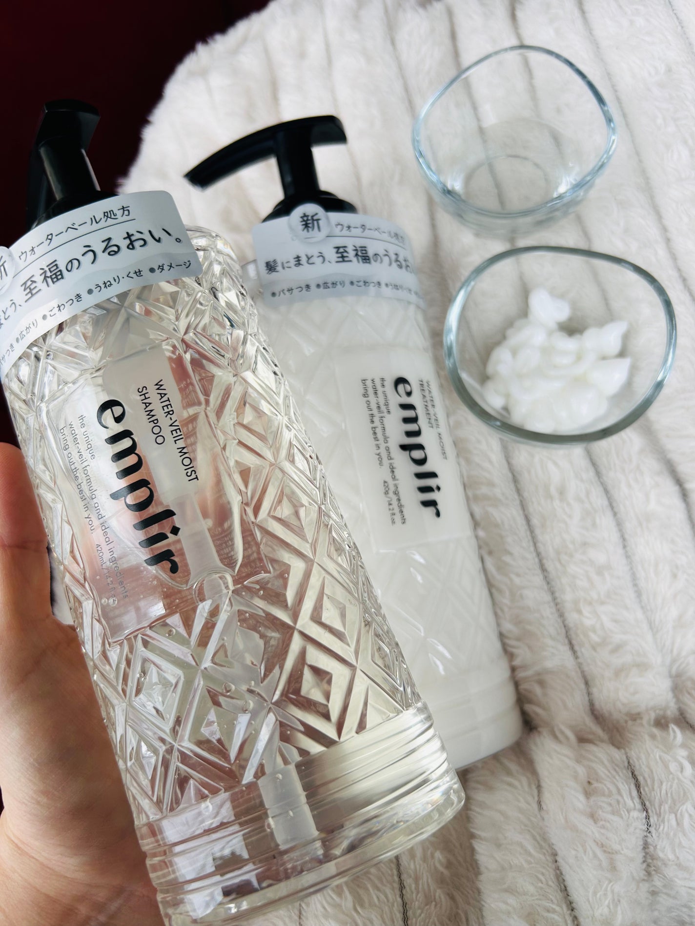 ウォーターベール モイストシャンプー/トリートメント/emplir/市販シャンプーを使ったクチコミ(2枚目)