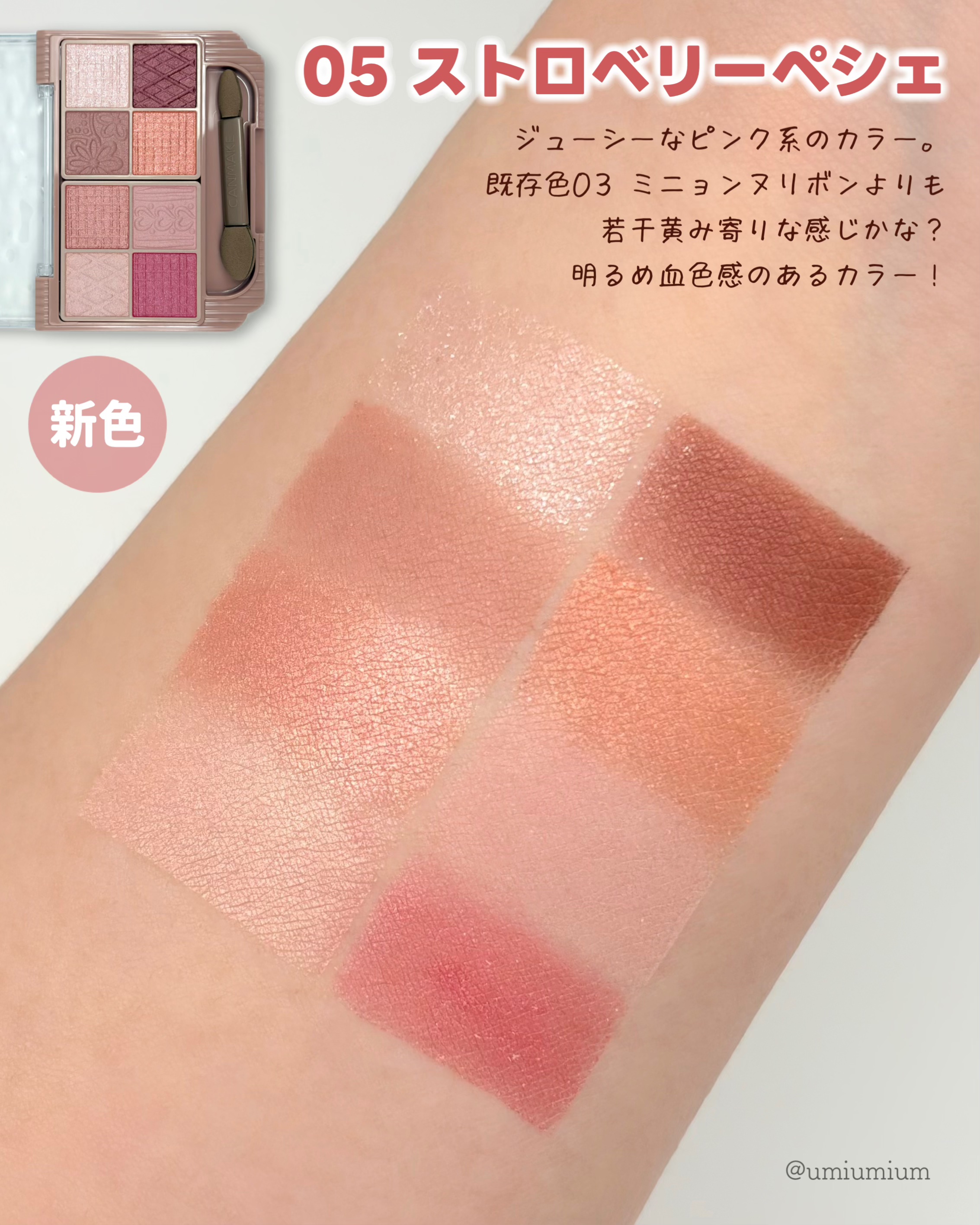 プティパレットアイズ/キャンメイク/パウダーアイシャドウを使ったクチコミ（3枚目）