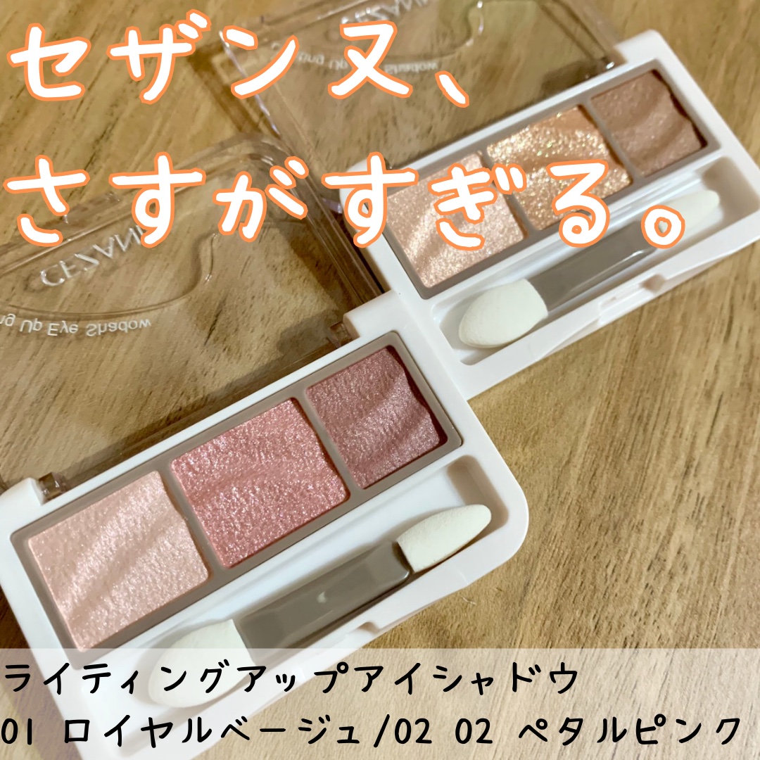 ライティングアップアイシャドウ/CEZANNE/アイシャドウを使ったクチコミ（1枚目）