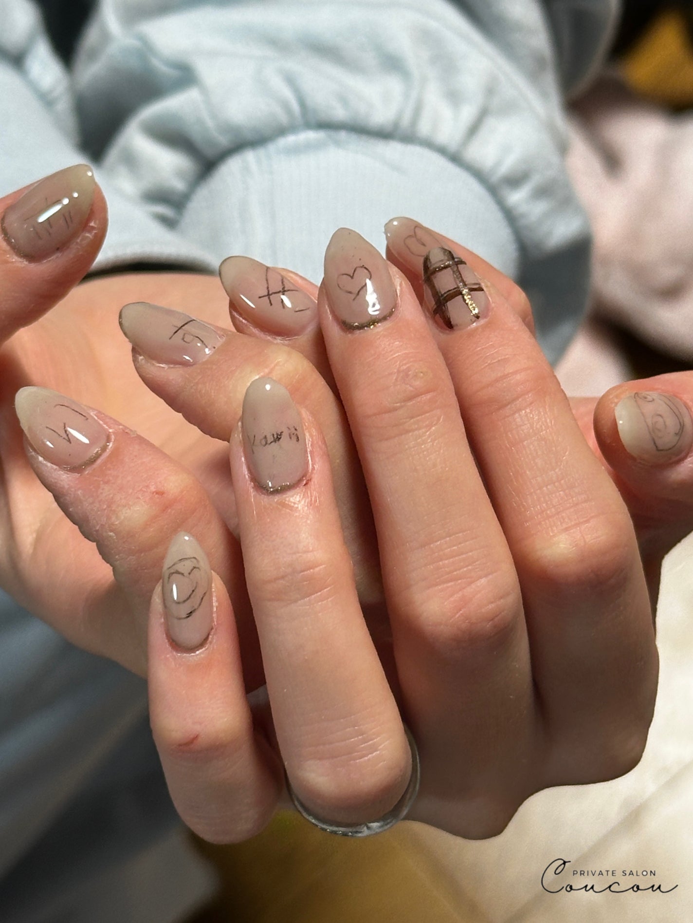 🐒ズボラママみっちゃんの高見えネイル💅 on LIPS 「←他にもたくさん投稿してます@natural_field_su..」(1枚目)