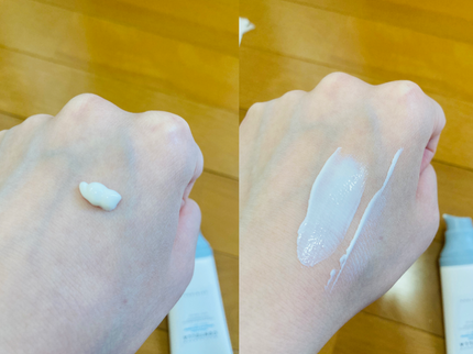 ヒアルーシカ ウォーターフィット サンセラム/SKIN1004/日焼け止めローションを使ったクチコミ(1枚目)