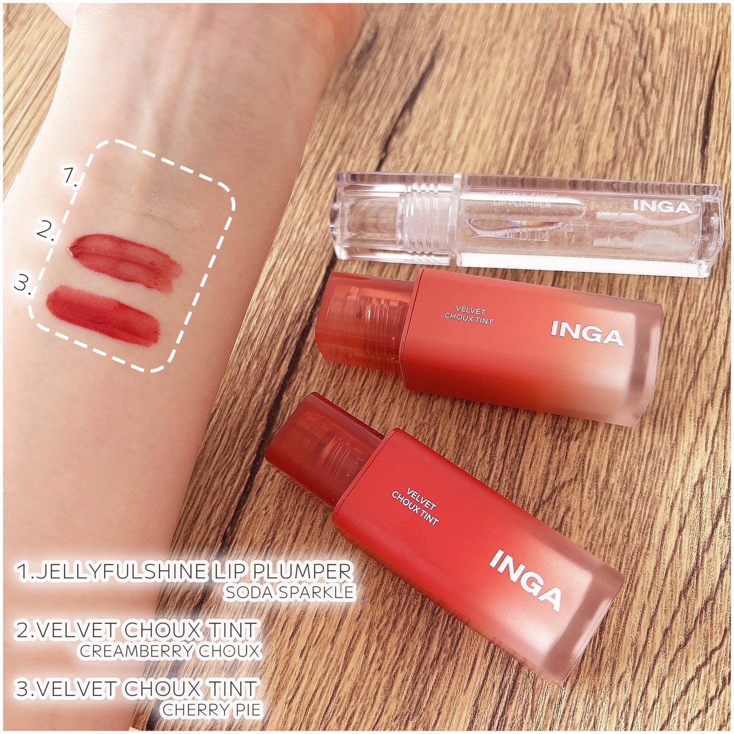 ジェリーシャインリッププランパー/INGA/リッププランパーを使ったクチコミ（2枚目）