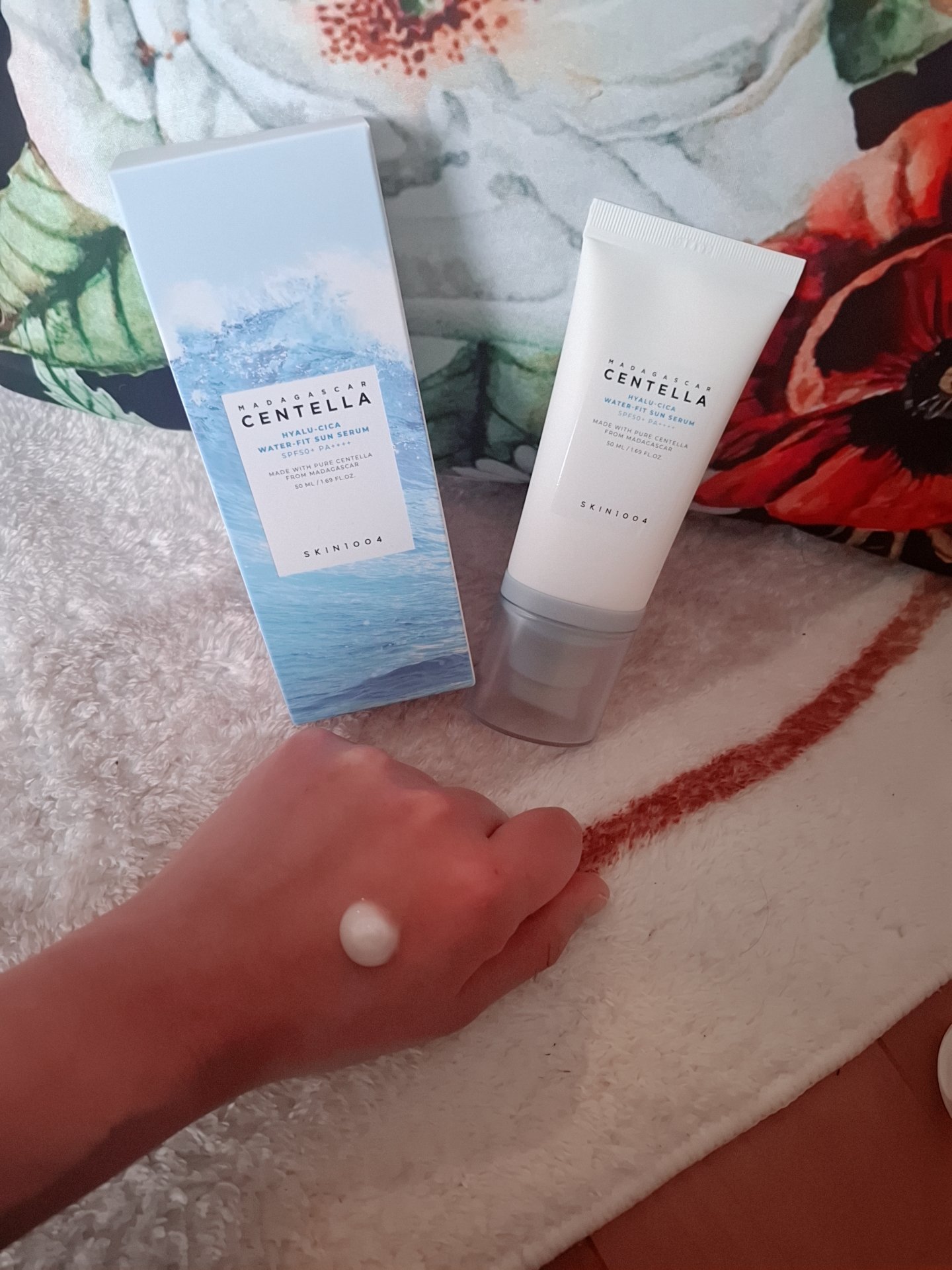 ヒアルーシカ ウォーターフィット サンセラム/SKIN1004/日焼け止めローションを使ったクチコミ（2枚目）