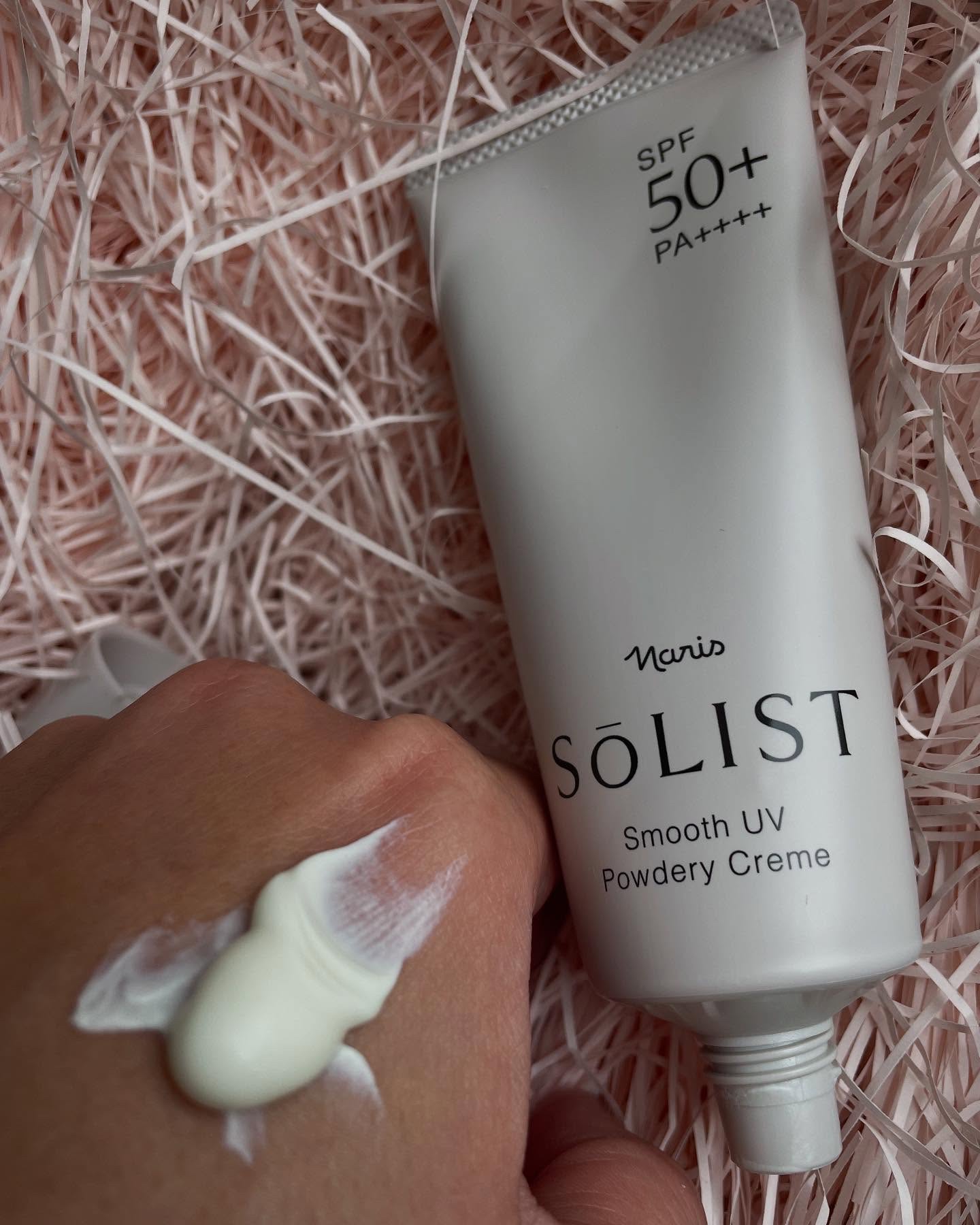 ソリスト スムースUV パウダリークリーム/ナリス化粧品/日焼け止めクリームを使ったクチコミ（3枚目）