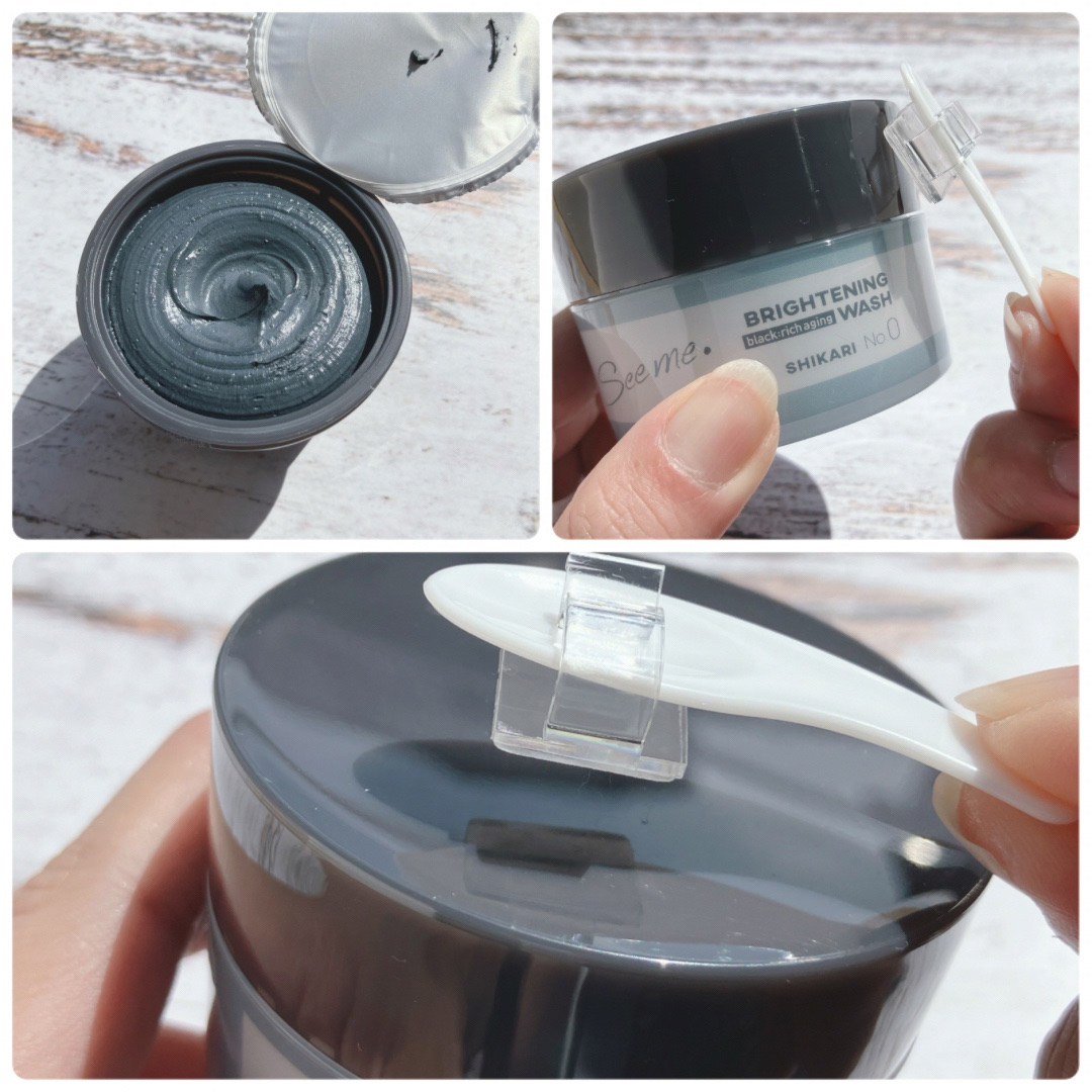 BRIGHTENING WASH black/SHIKARI/洗い流すパック・マスクを使ったクチコミ（2枚目）