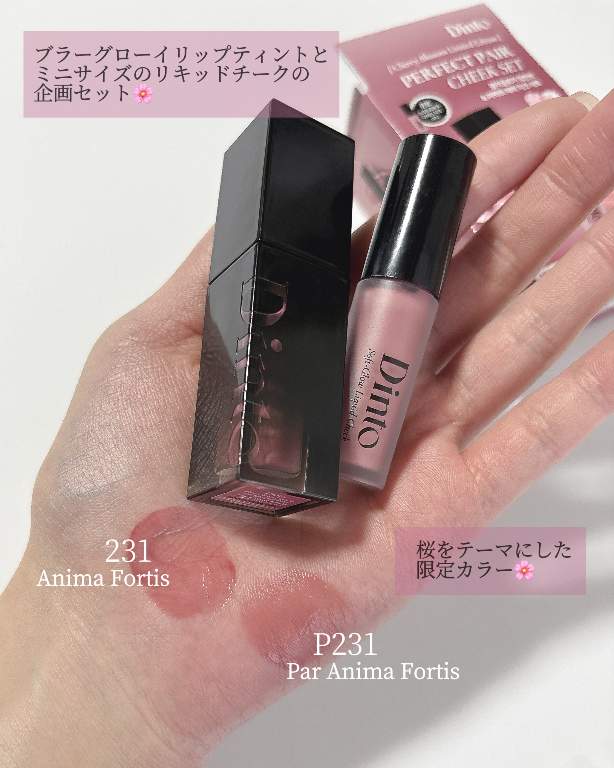 ソフトグローリキッドチーク/Dinto/リキッドチークを使ったクチコミ（2枚目）