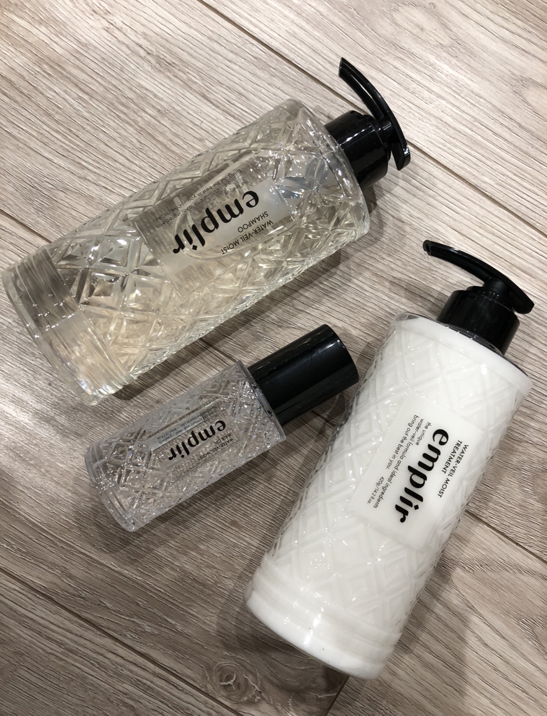 ウォーターベール　モイストシャンプー／トリートメント/emplir/市販シャンプーを使ったクチコミ（1枚目）