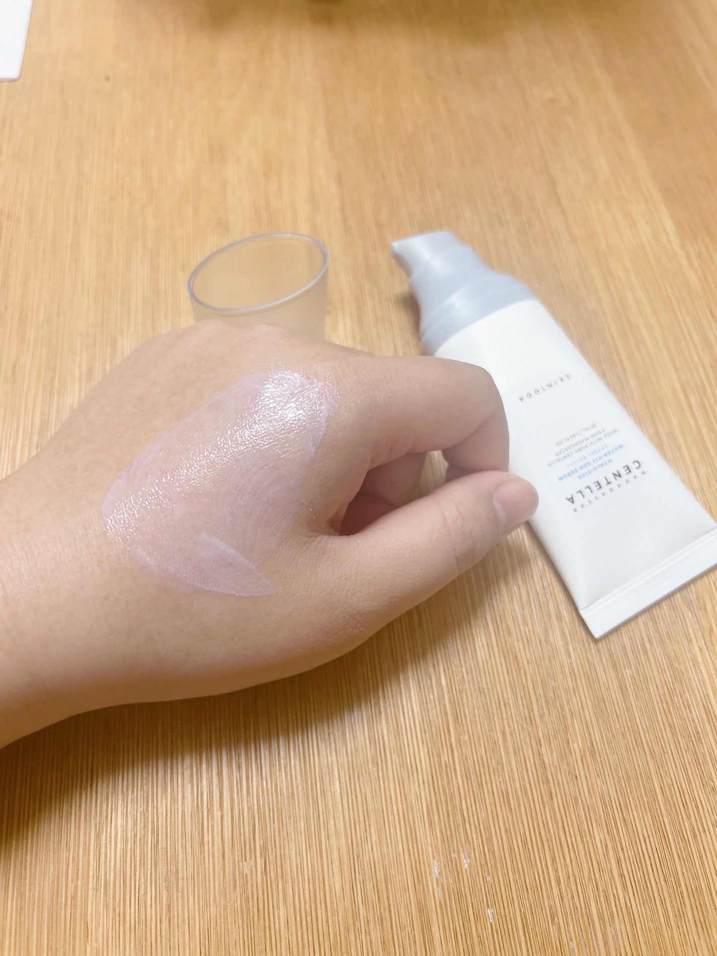 ヒアルーシカ ウォーターフィット サンセラム/SKIN1004/日焼け止めローションを使ったクチコミ(3枚目)