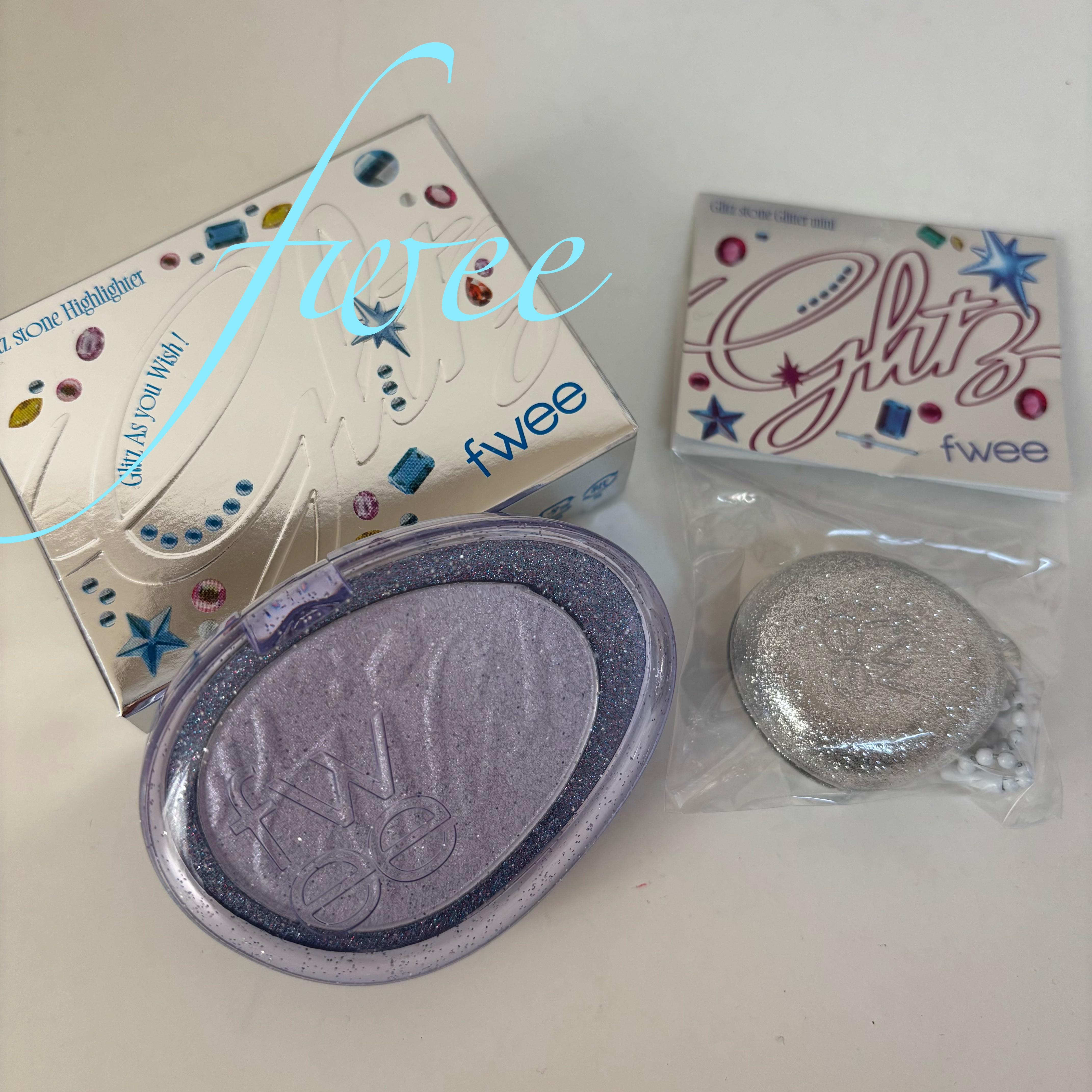 フィー グリッツストーンハイライター HL12 メリーオーロラ/fwee/パウダーハイライトを使ったクチコミ（1枚目）