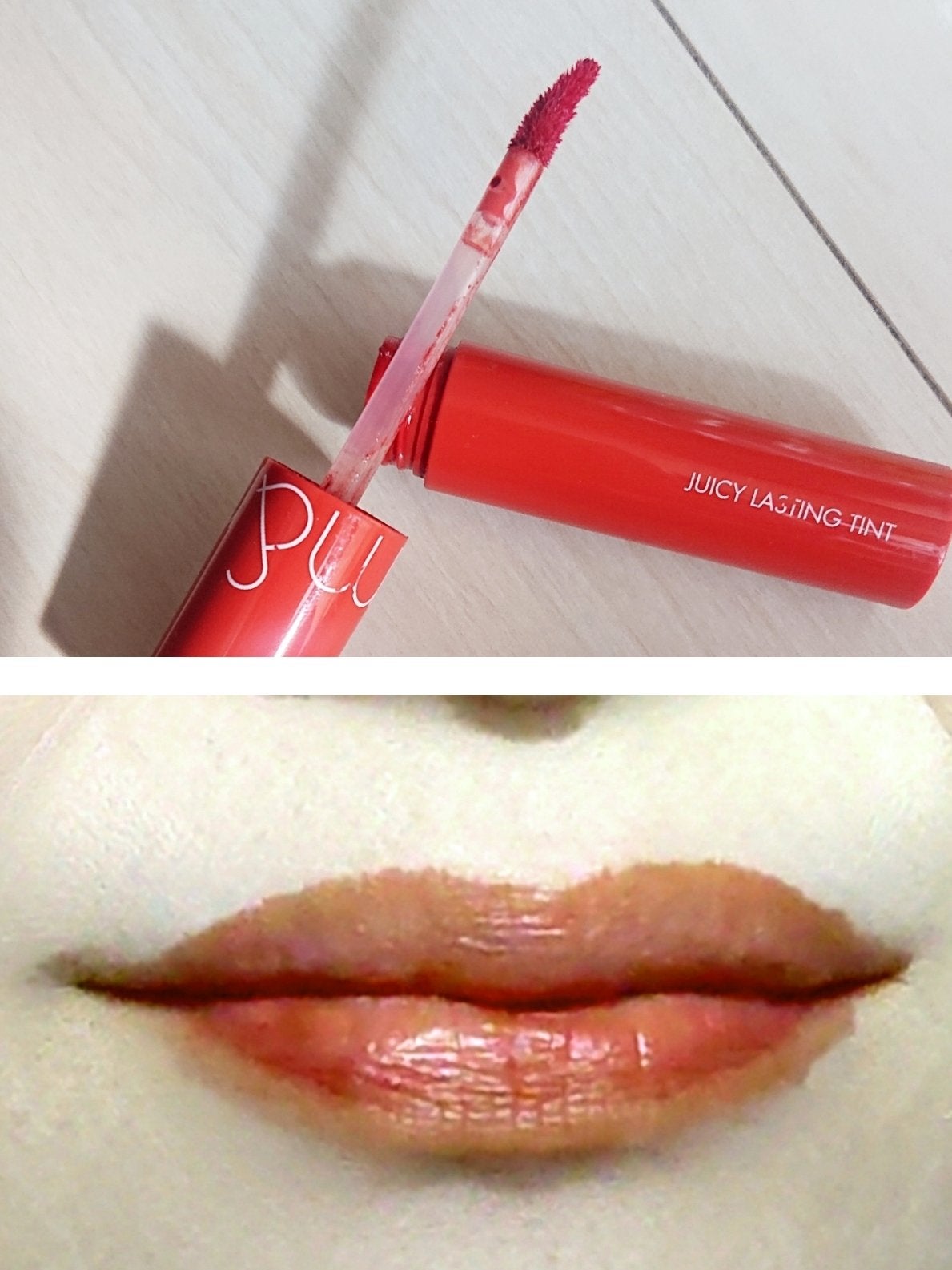 ジューシーラスティングティント/rom&nd/リップティントを使ったクチコミ(2枚目)