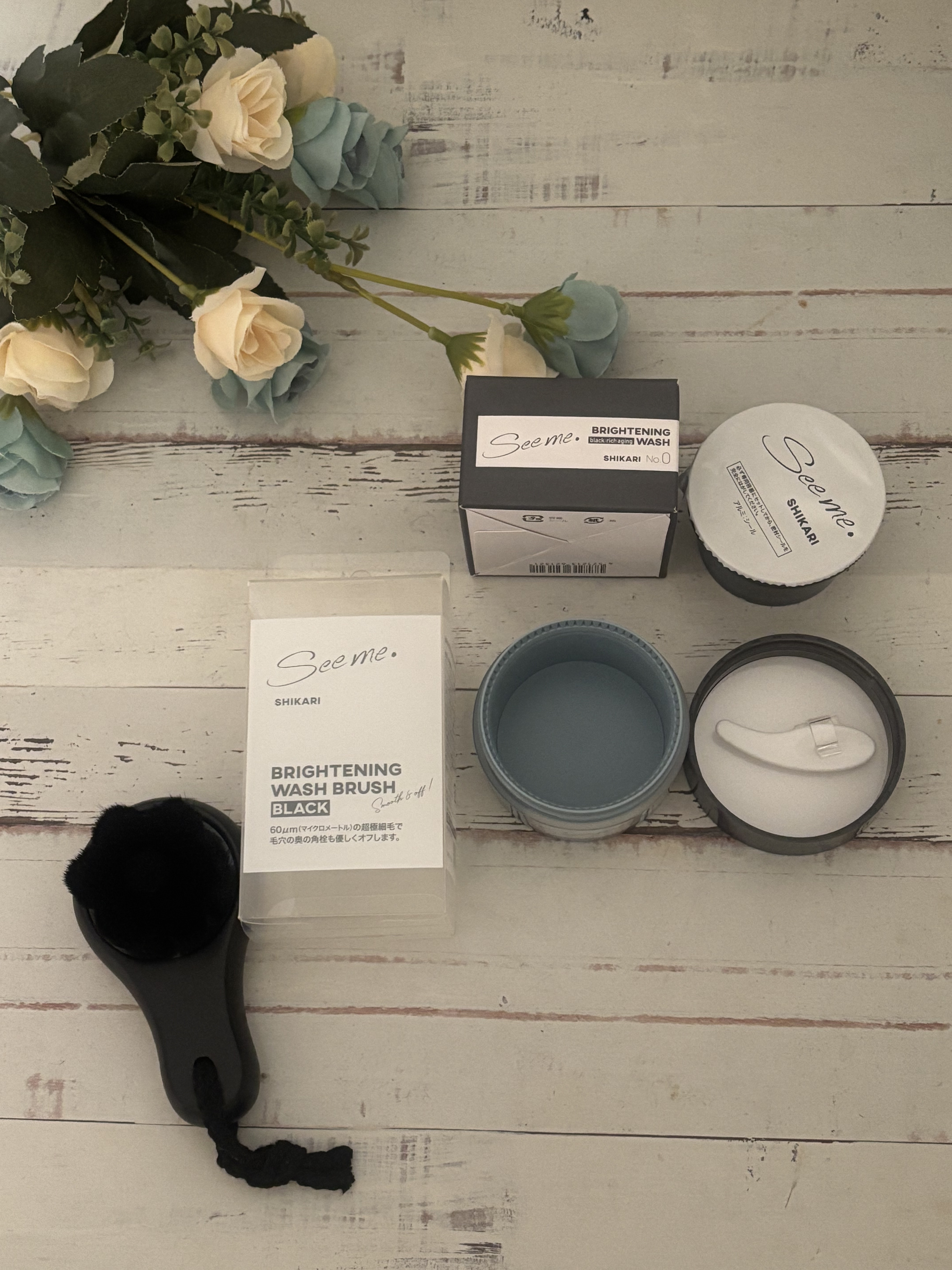BRIGHTENING WASH black/SHIKARI/洗い流すパック・マスクを使ったクチコミ（1枚目）