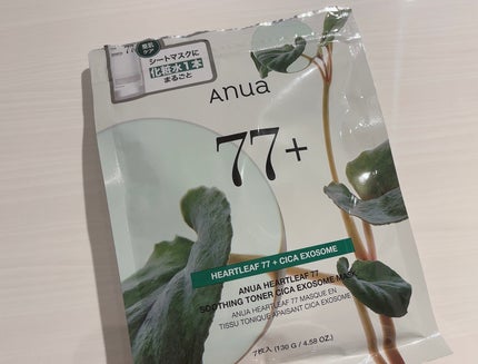 HEARTLEAF 77 SOOTHING TONER CICA EXOSOME MASK/Anua/シートマスク・パックを使ったクチコミ(1枚目)