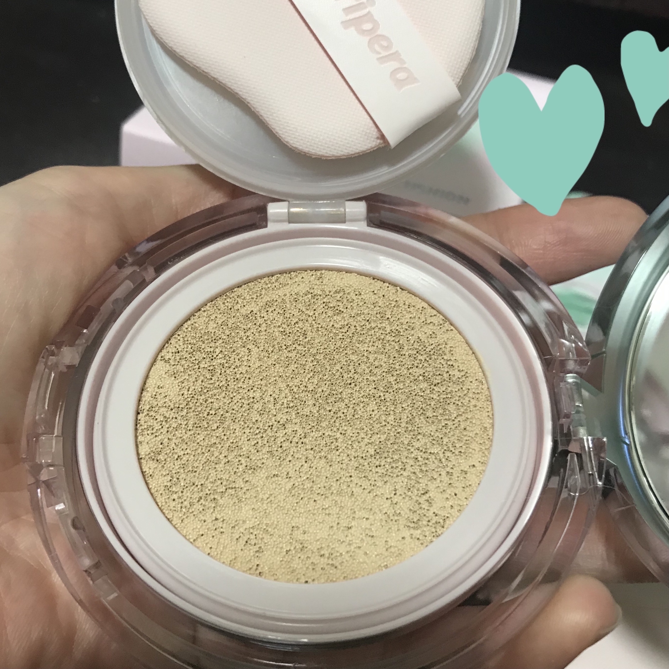 ムード フィット カバー クッション/PERIPERA/ファンデーションを使ったクチコミ（3枚目）