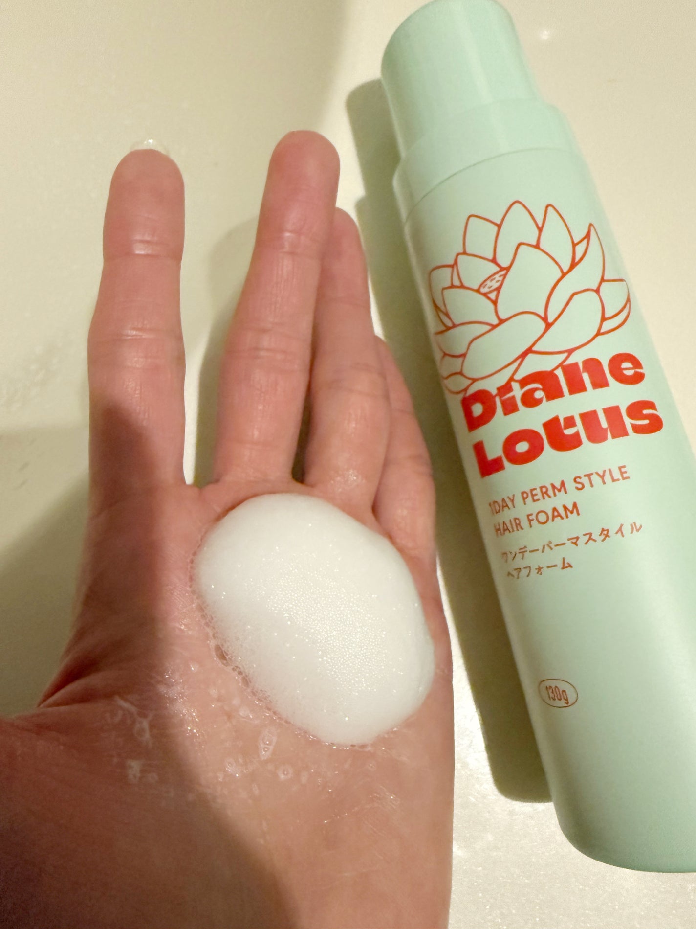 ロータス ワンデーパーマスタイル ヘアフォーム ティー&シトラスの香り/ダイアン/その他スタイリングを使ったクチコミ(3枚目)