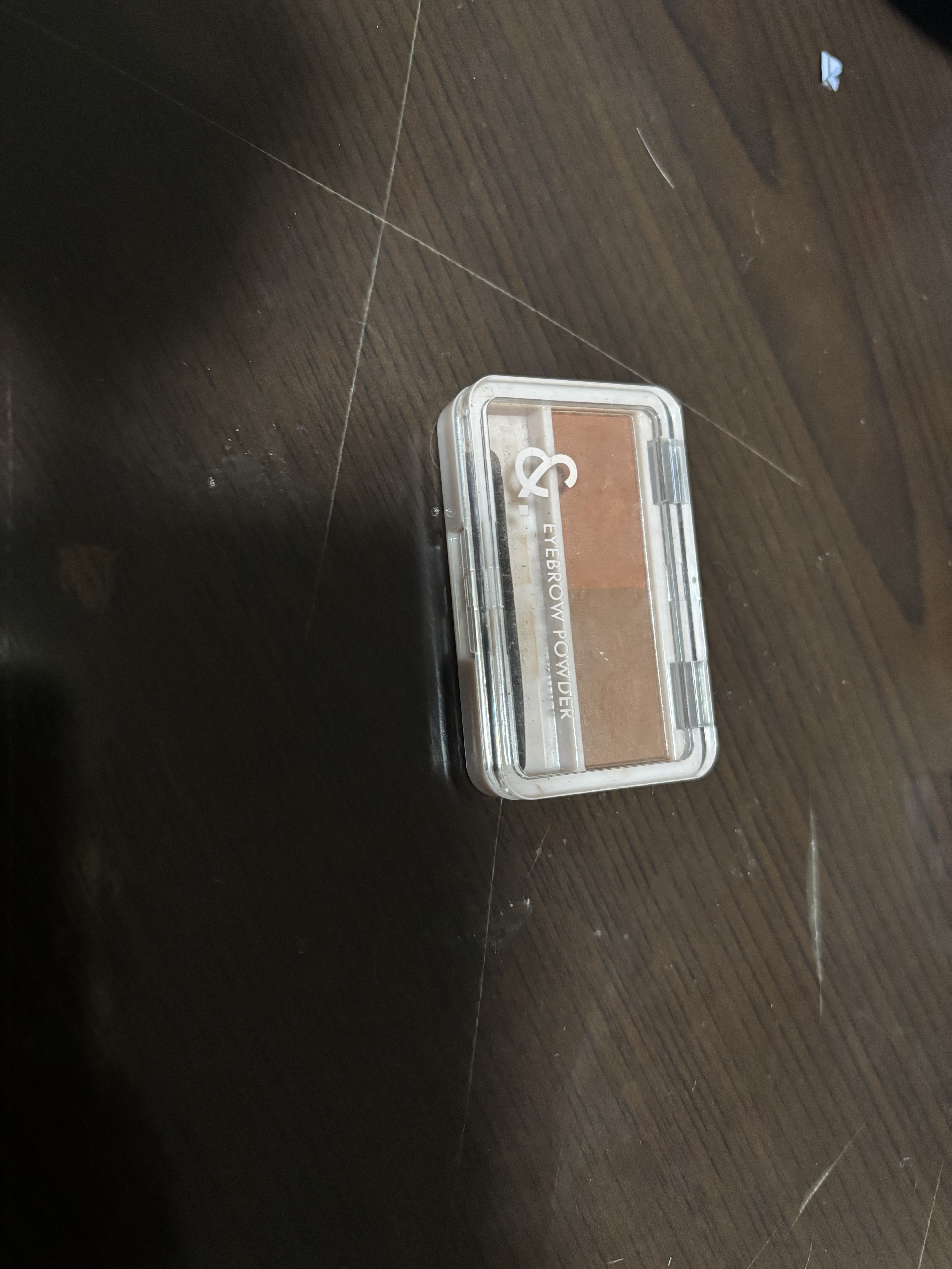 &. パレット眉パウダー ウォームブラウン/DAISO/パウダーアイブロウを使ったクチコミ（1枚目）