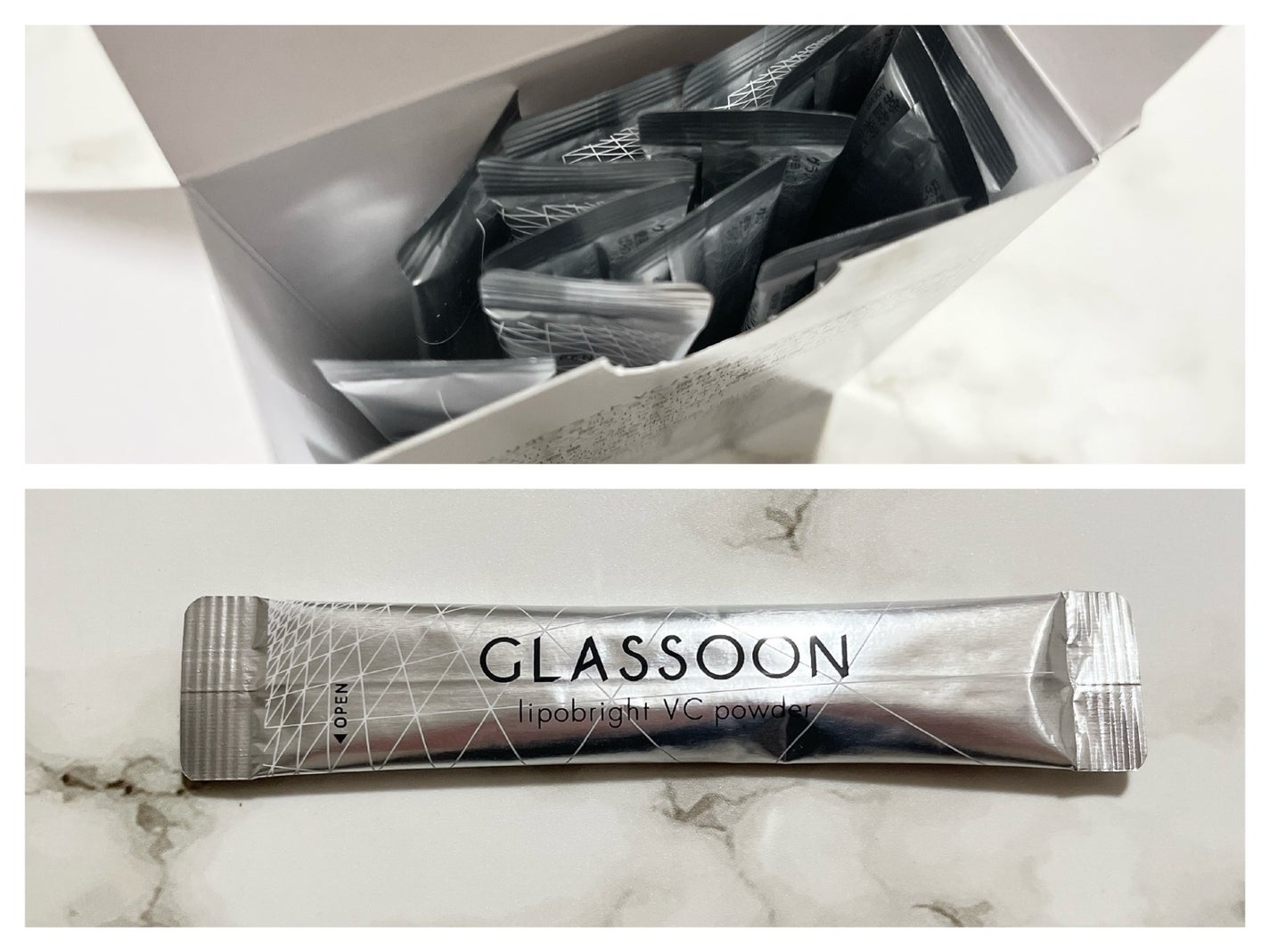 グラスーン リポブライト VCパウダー/GLASSOON/美容サプリメントを使ったクチコミ(2枚目)