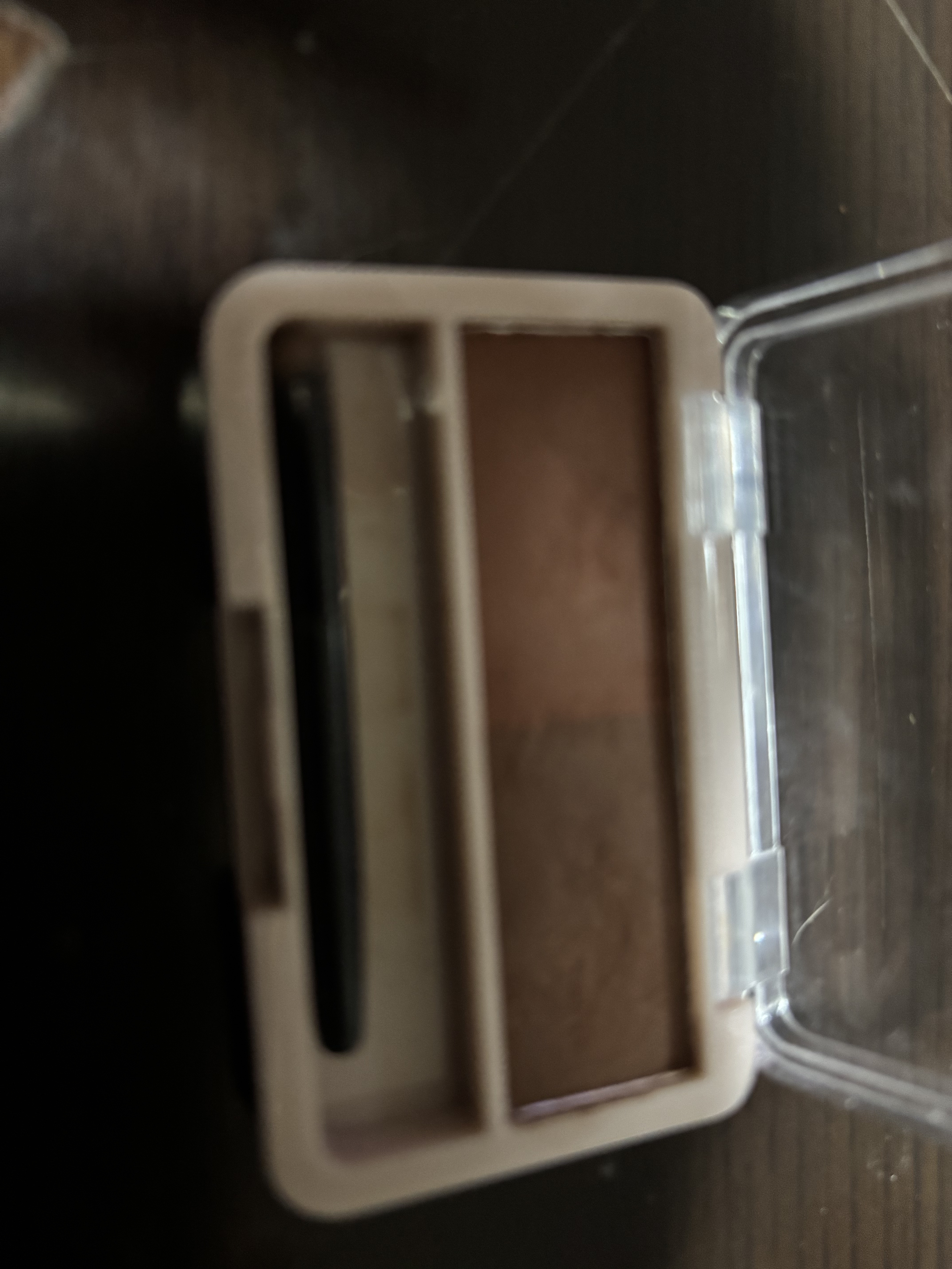 &. パレット眉パウダー ウォームブラウン/DAISO/パウダーアイブロウを使ったクチコミ（2枚目）