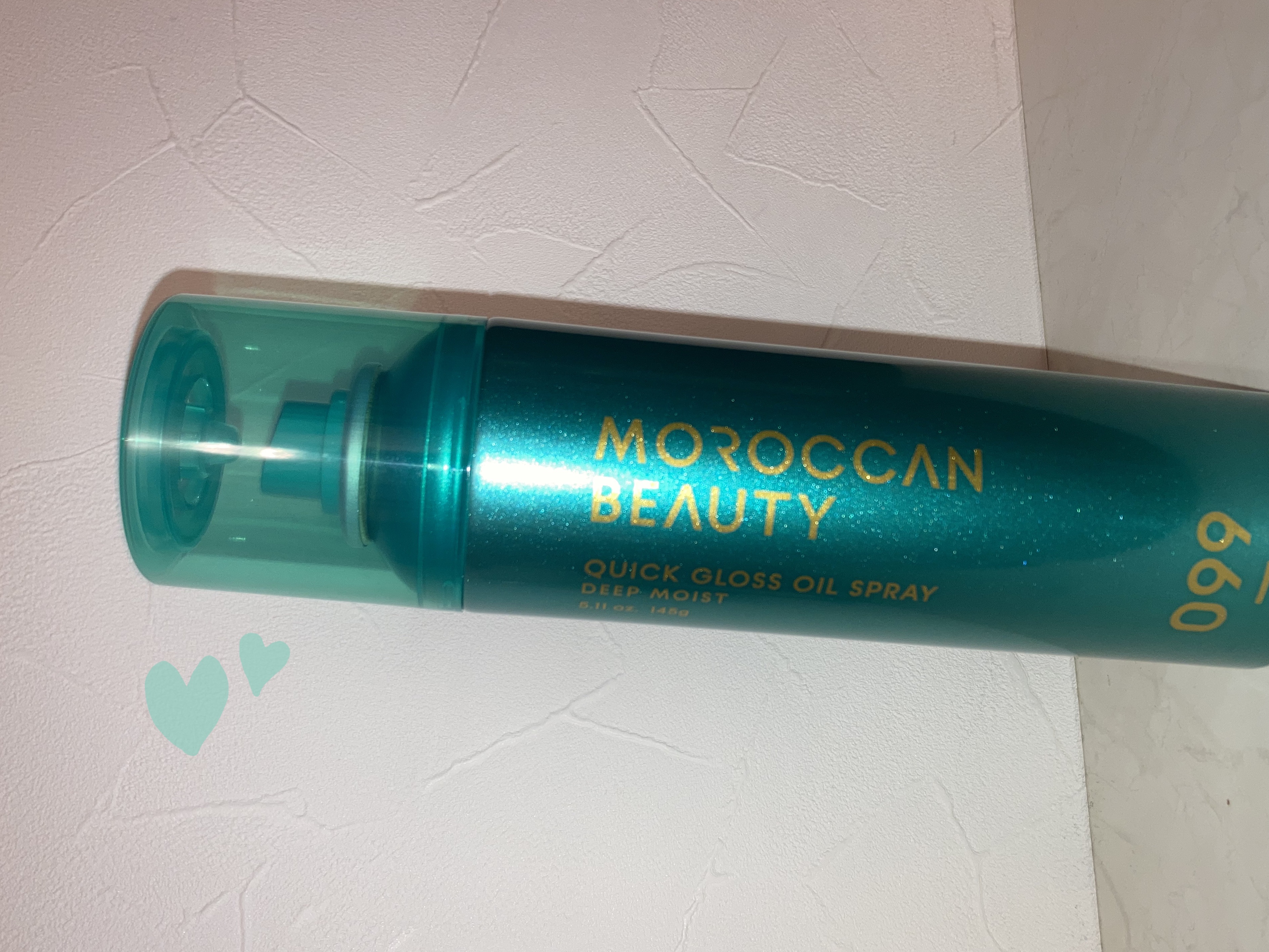 モロッカンビューティ ディープモイスト クイックグロス オイルスプレー/モロッカンビューティ/ヘアスプレーを使ったクチコミ（1枚目）