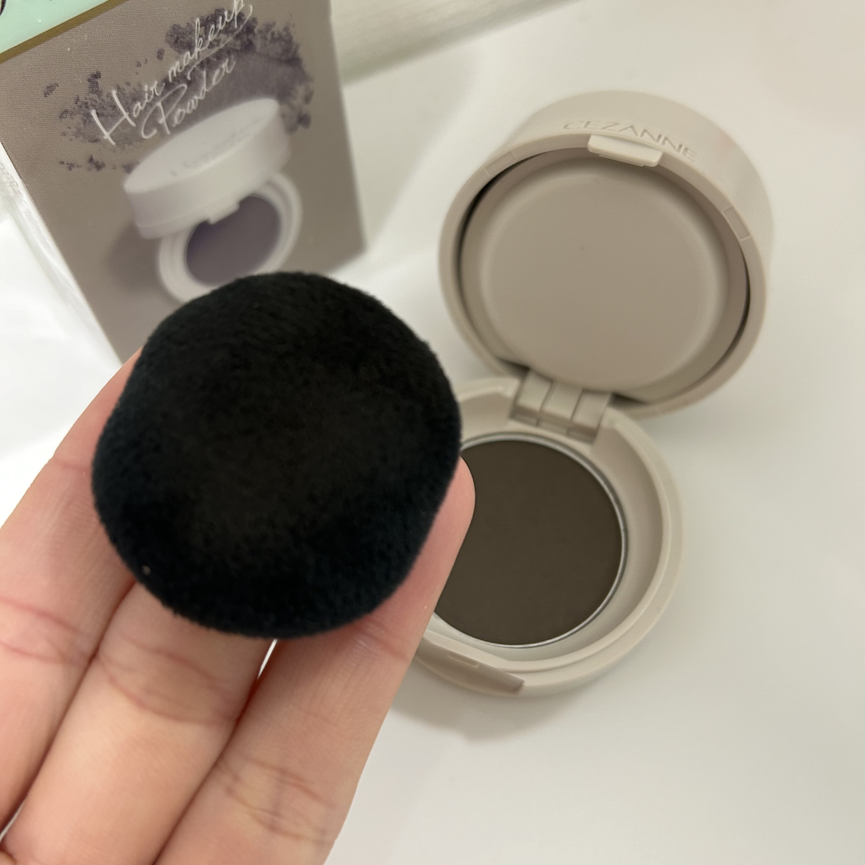 ヘアメイクパウダー/CEZANNE/ヘアケア・スタイリングを使ったクチコミ（3枚目）