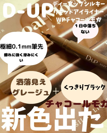 シルキーリキッドアイライナーWP/D-UP/リキッドアイライナーを使ったクチコミ(1枚目)