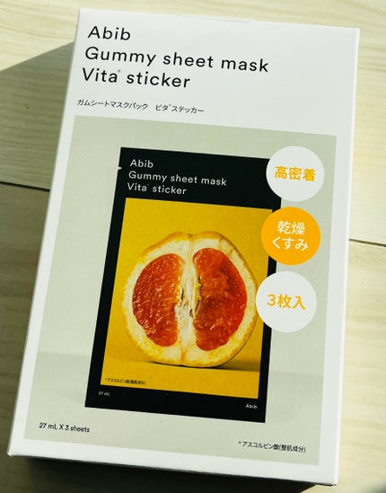 ガムシートマスクパック ビタ※15ステッカー/Abib /シートマスク・パックを使ったクチコミ(1枚目)