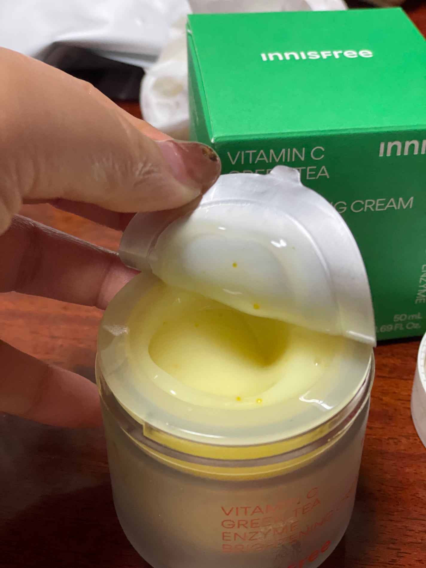 豆腐メンタルこむぎ on LIPS 「#イニスフリー#タイアップ商品#提供混合肌<乾燥肌な私です。M..」(3枚目)