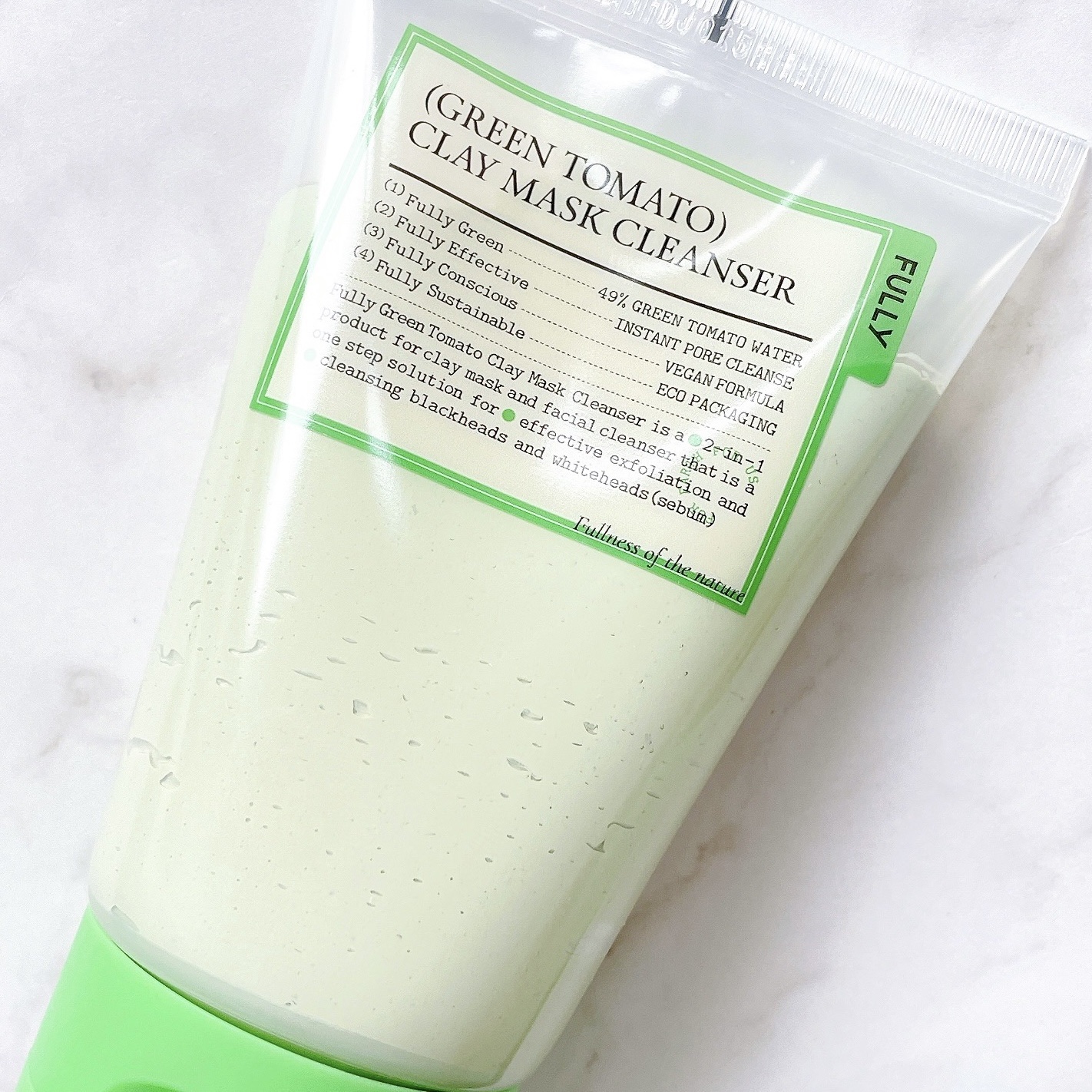 グリーントマトクレイマスククレンザー/FULLY/洗い流すパック・マスクを使ったクチコミ（3枚目）