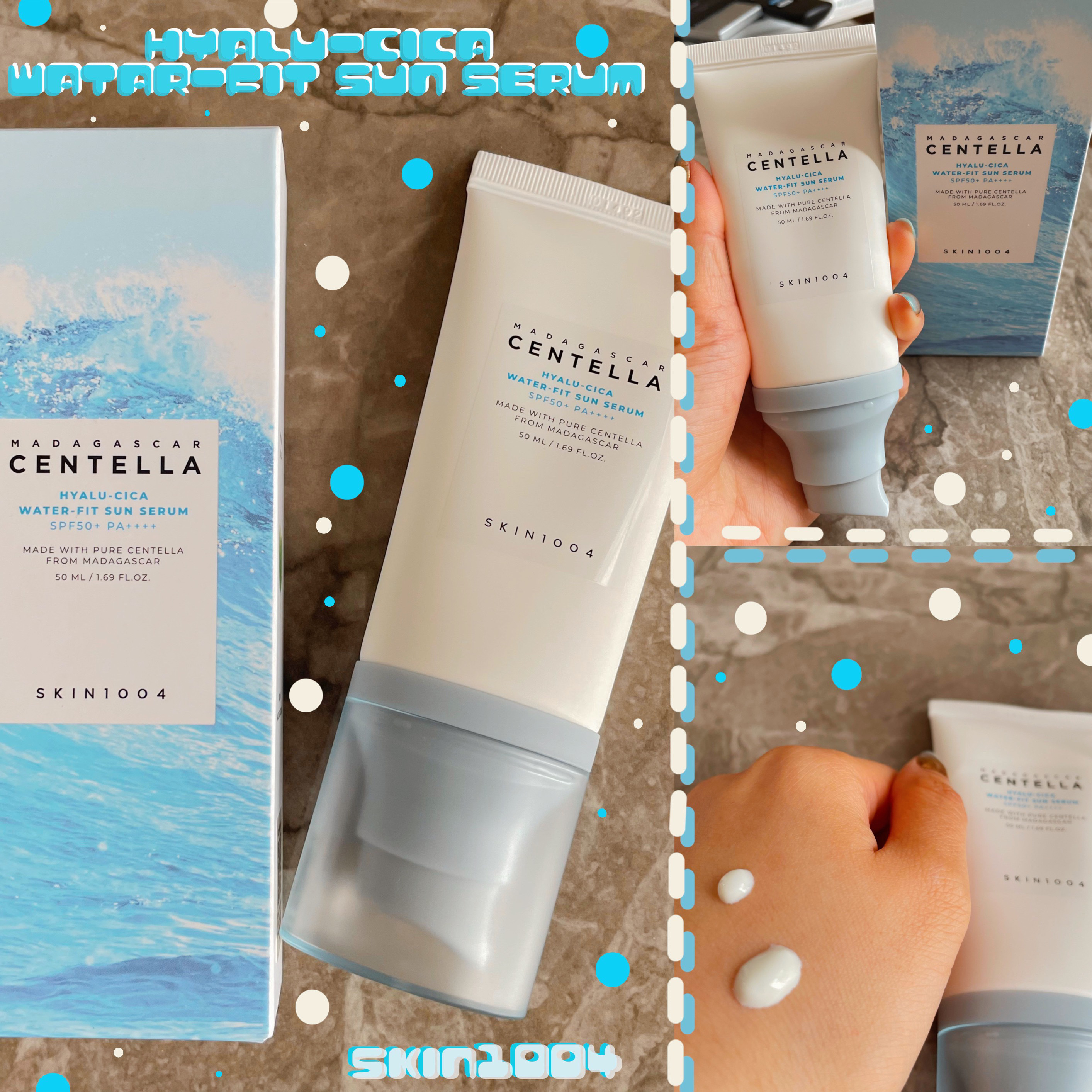 ヒアルーシカ ウォーターフィット サンセラム/SKIN1004/日焼け止めローションを使ったクチコミ（1枚目）